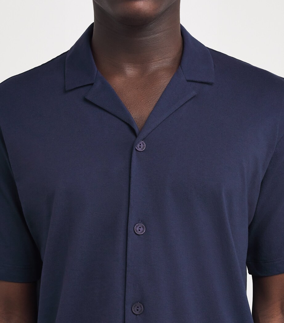 Jersey Night & Day Henley Shirt 1610-DEEP NAVY Image 7