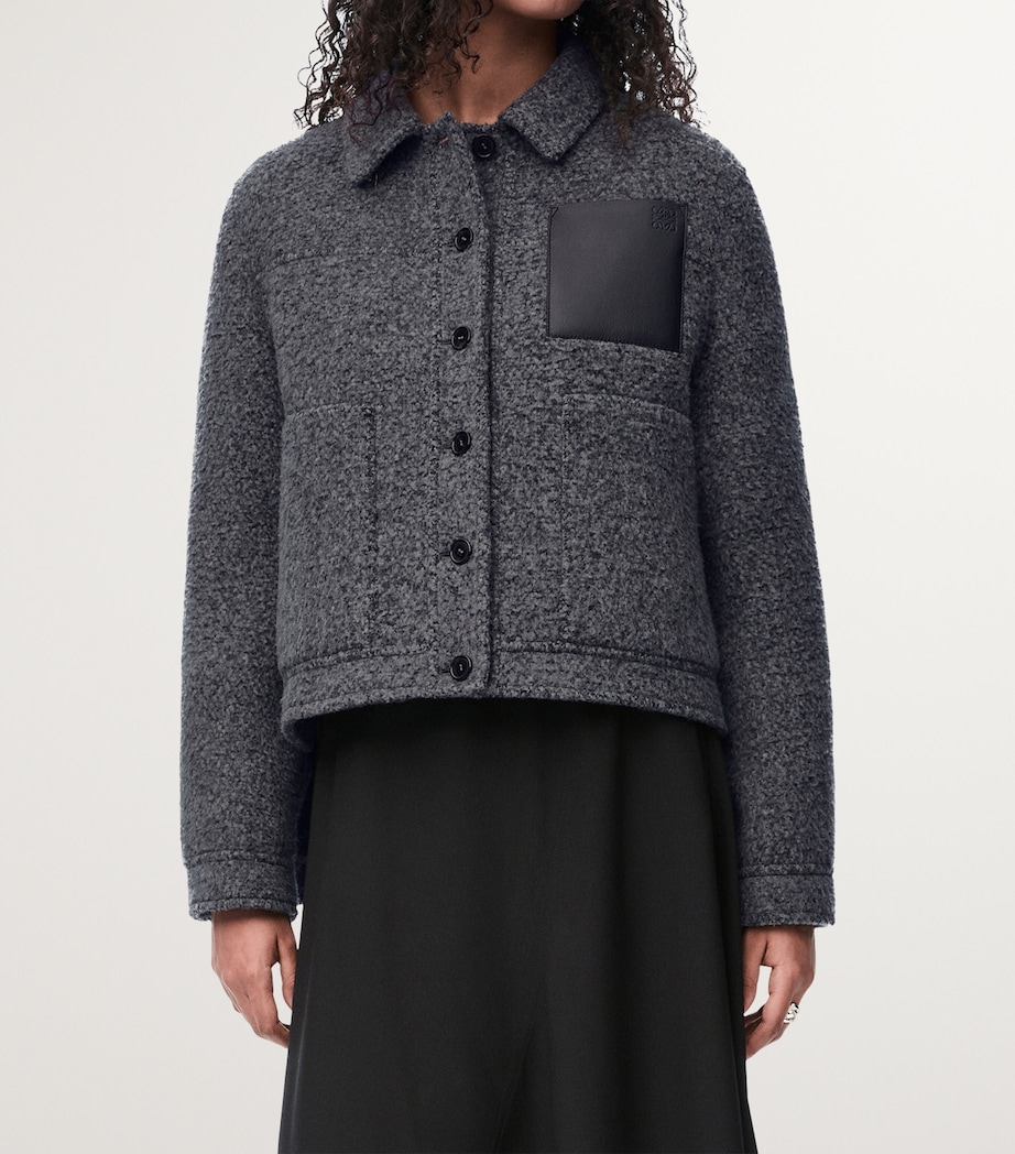 Wool-Blend Workwear Jacket DARK GREY Image 2