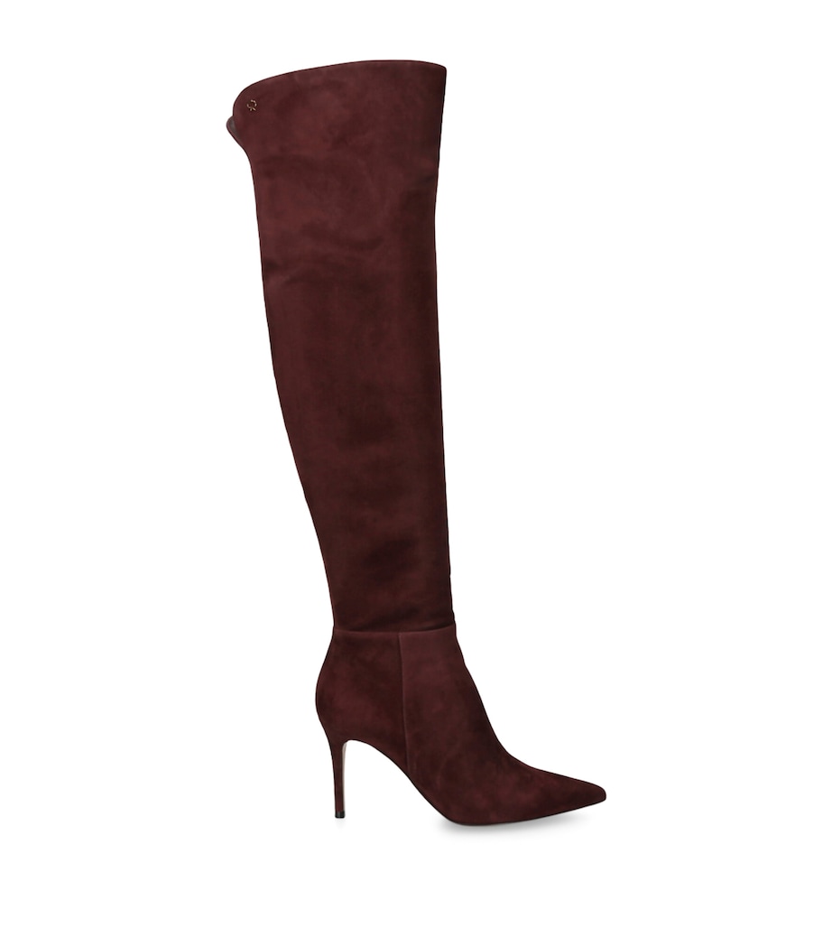 Suede Jules Over-the-Knee Boots 85 WINE Image 1