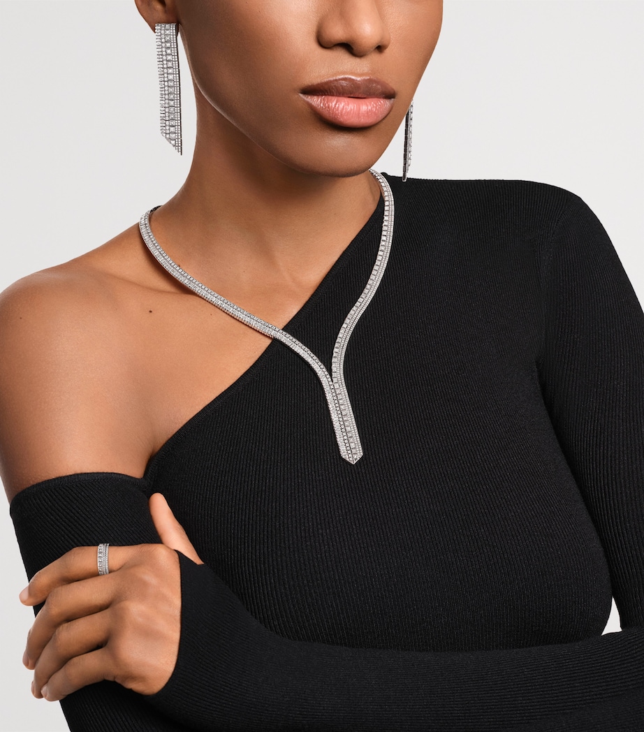 White Gold and Diamond Quatre Radiant Edition Wedding Ring WHITE GOLD Image 2