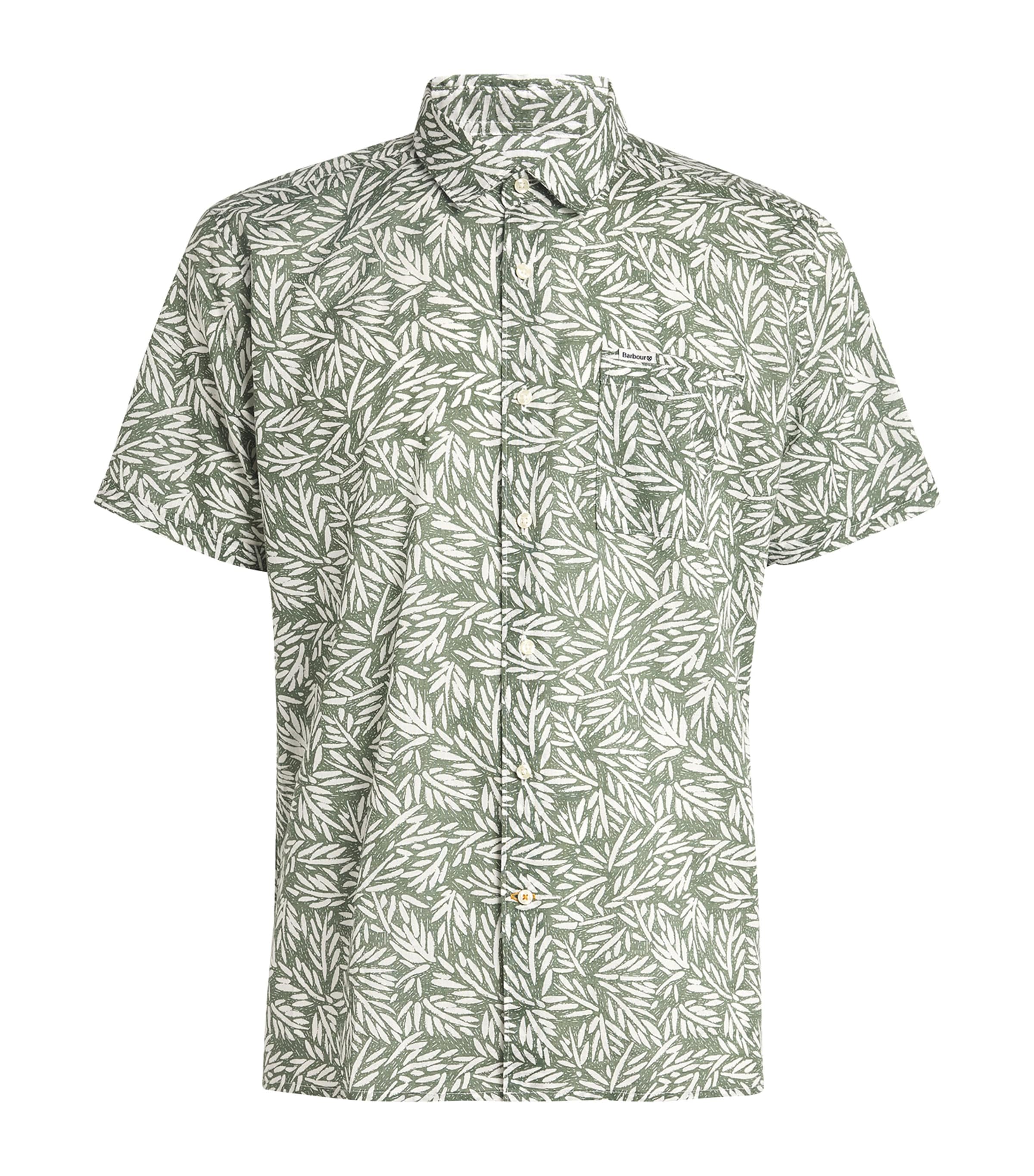 Shop Barbour Cotton Jackstone Shirt In Green