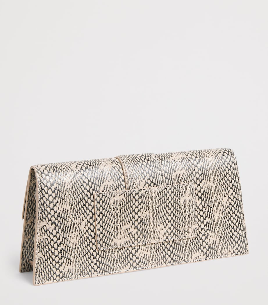 Long Leather Bambino Shoulder Bag 150 BEIGE Image 3