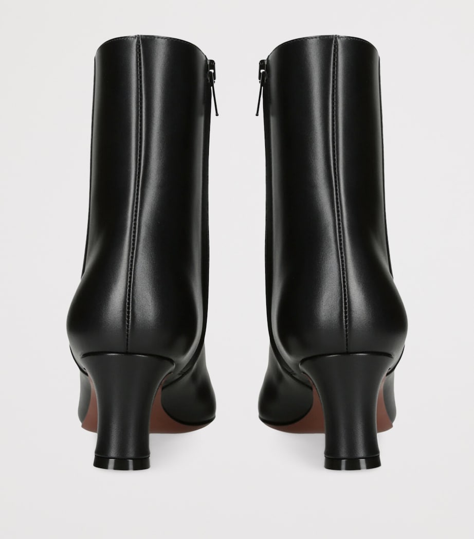 Leather Signature VLogo Boots 55 BLACK Image 2