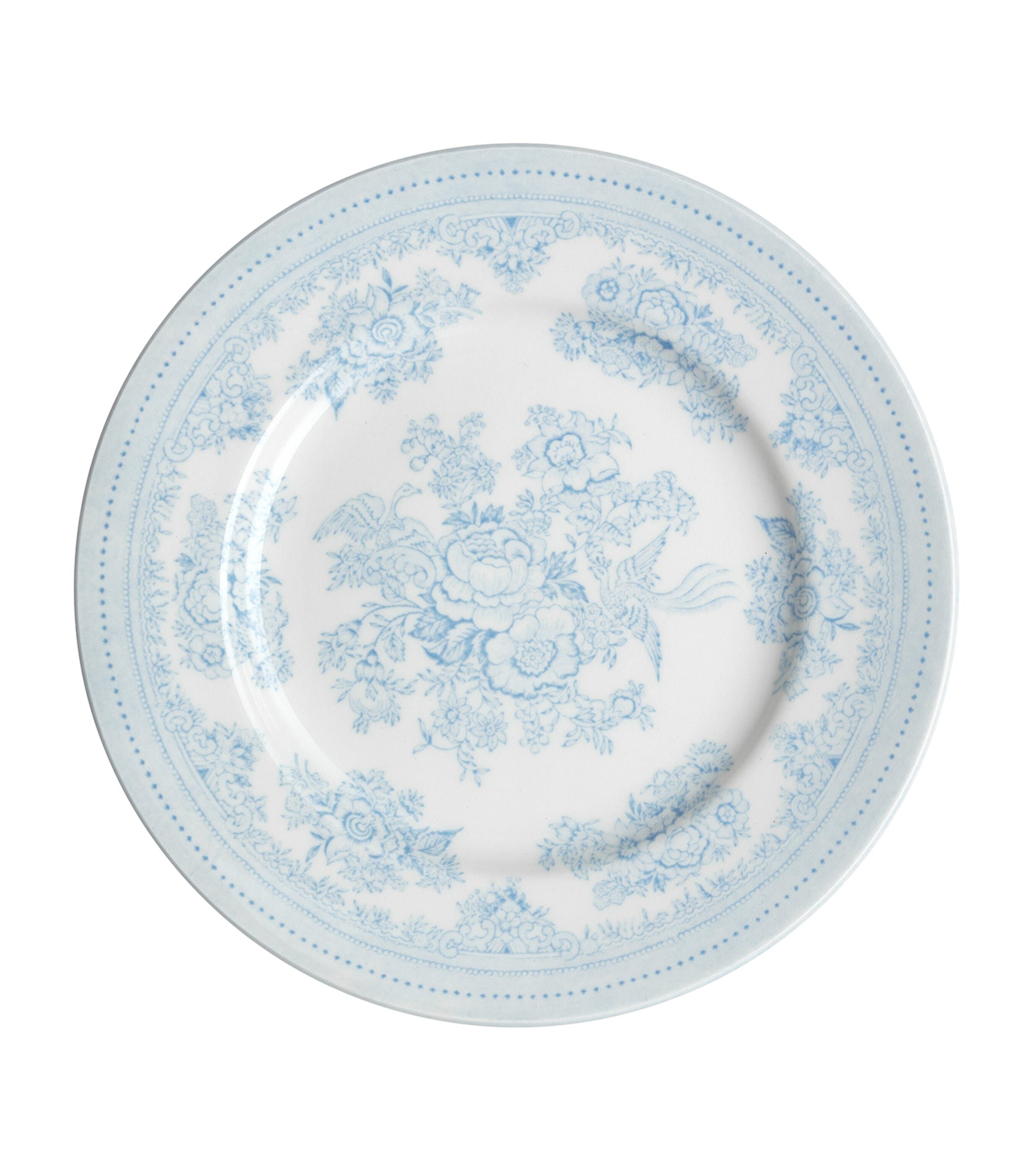 Burleigh Set Of 4 Asiatic Pheasant Plates In Blue