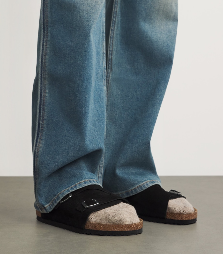 Suede Zürich Sandals BLACK Image 2