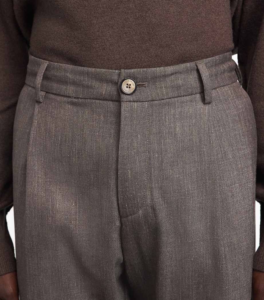 Paul & Shark Mens Jersely Lucca Chinos Dove Grey Image 3