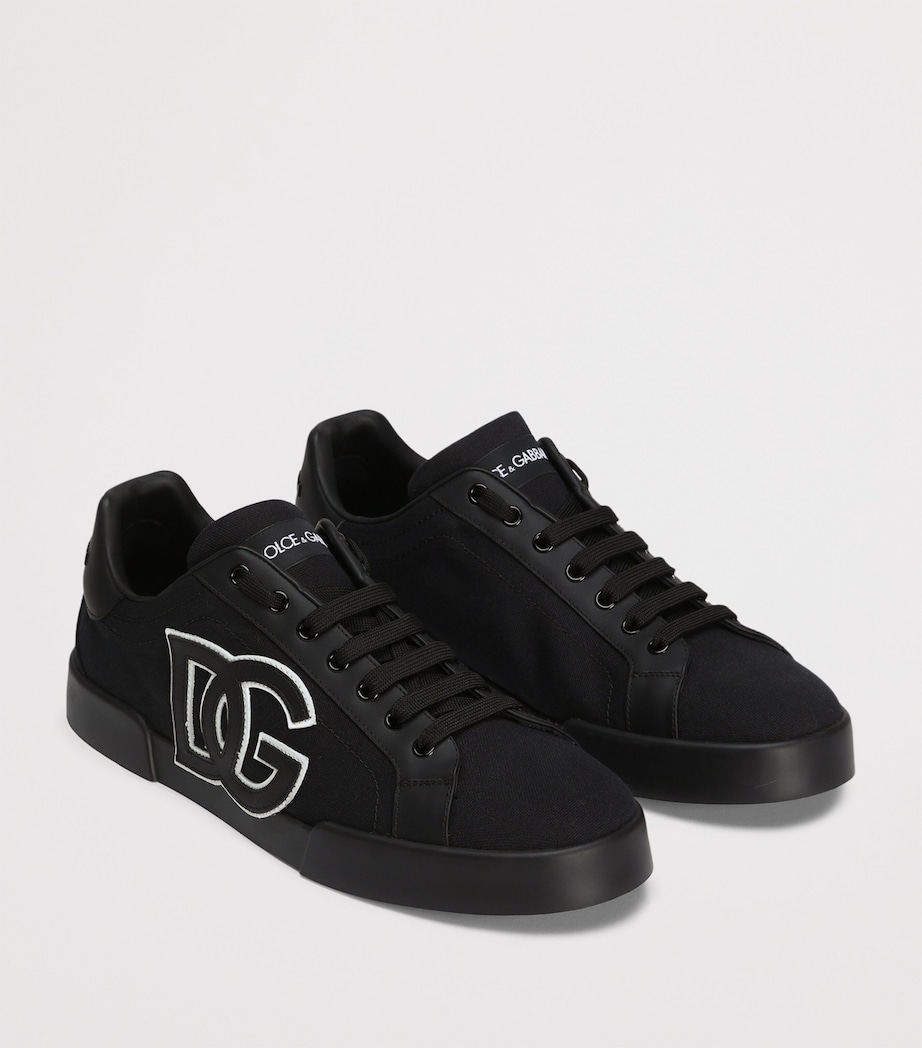 Portofino Low-Top Sneakers 8B956-BLACK/BLACK Image 2