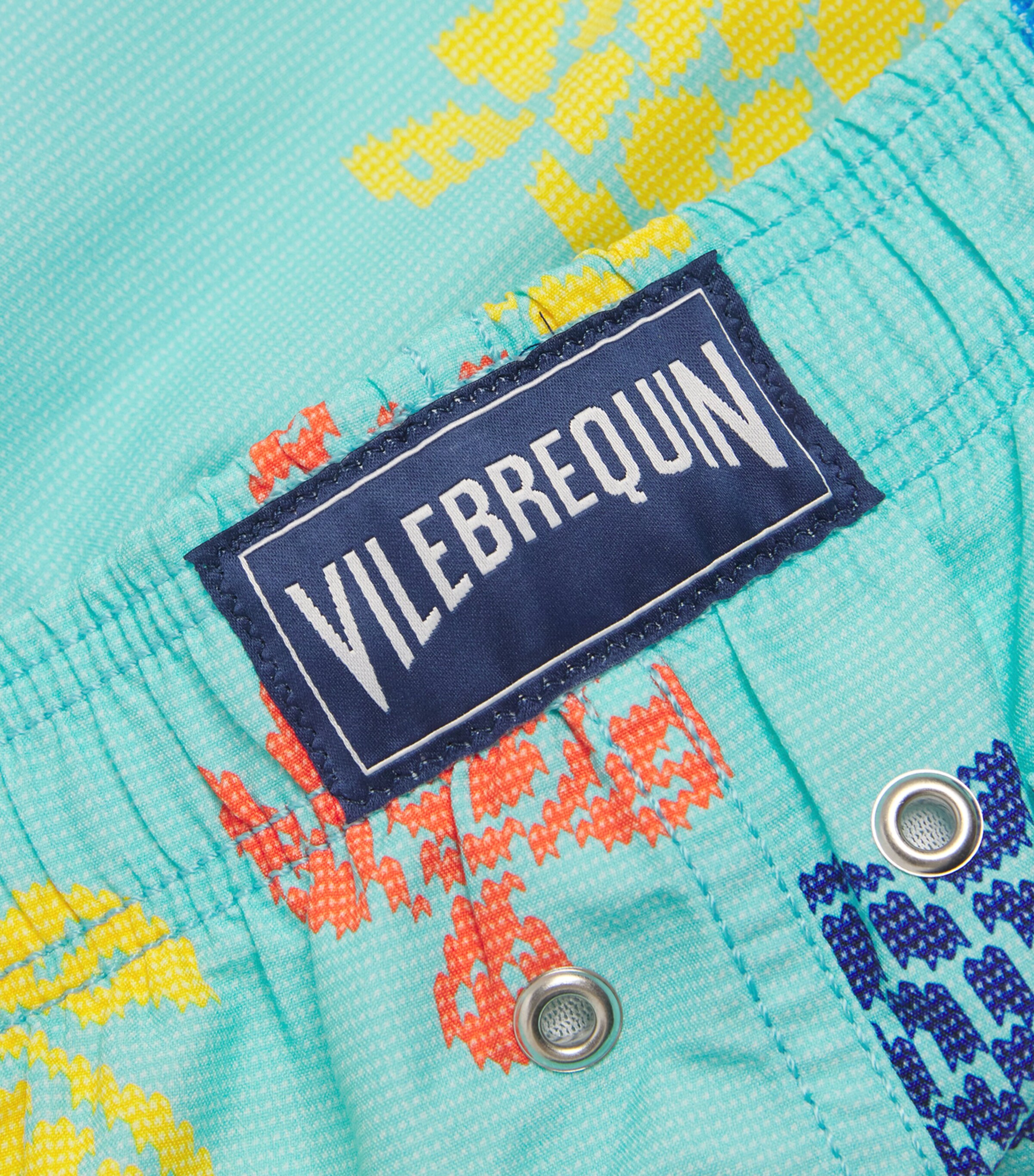 Vilebrequin Kids x FALKE Turtle Swim Shorts (2-12 Years) Bleu Lazuli Image 4