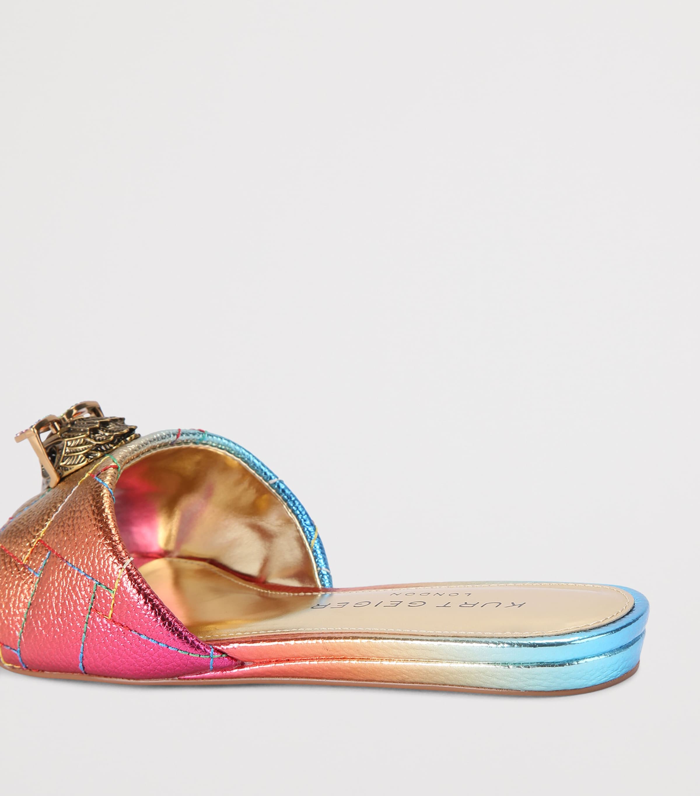 Kurt Geiger London Metallic Leather Kensington Sandals Other Image 4