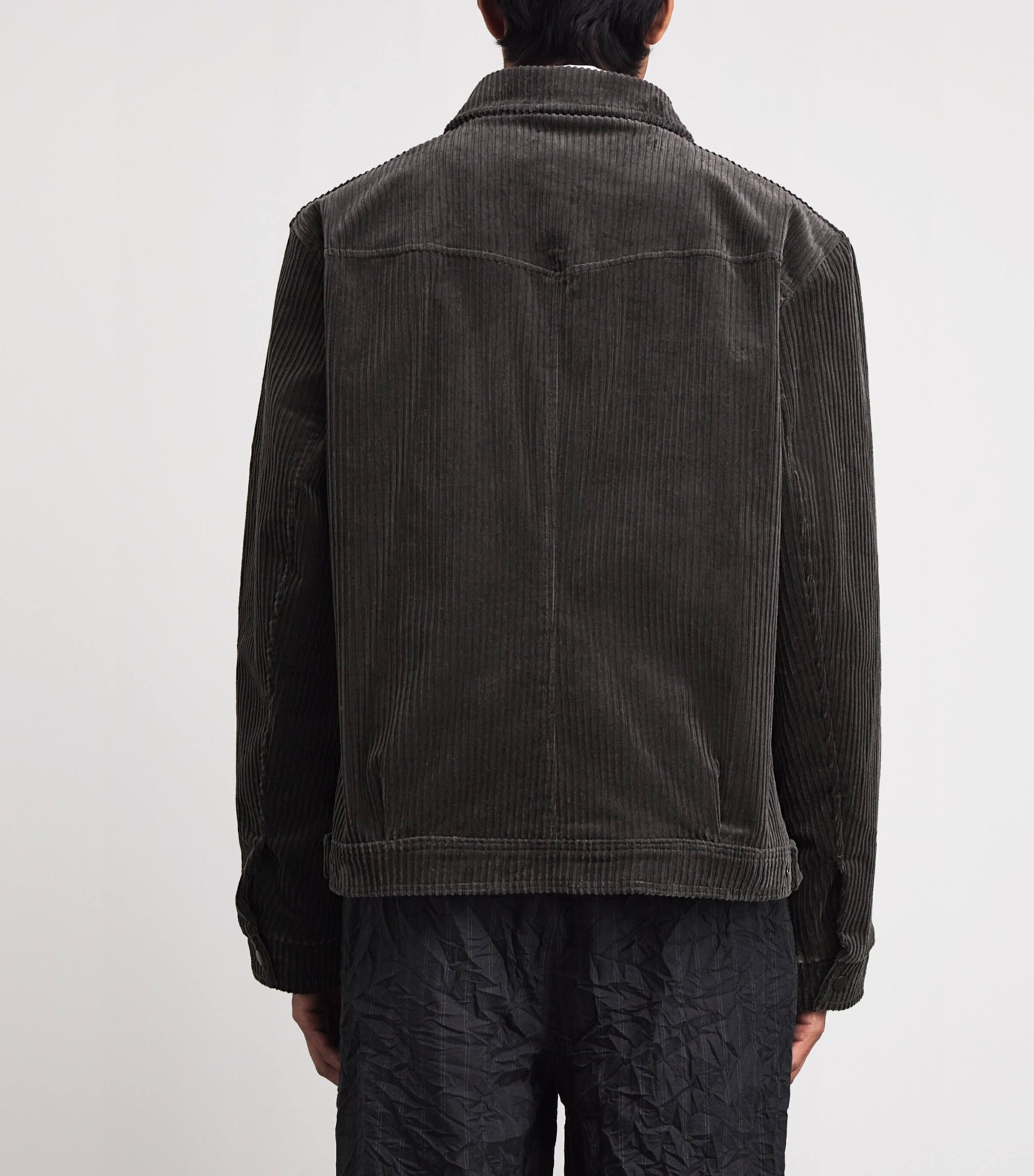 Stretch-Cotton Corduroy Norton Jacket GREY Image 4