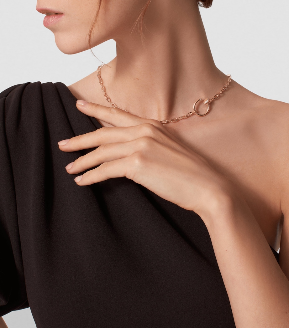 Rose Gold and Diamond Juste un Clou Necklace (45cm) ROSE GOLD Image 3