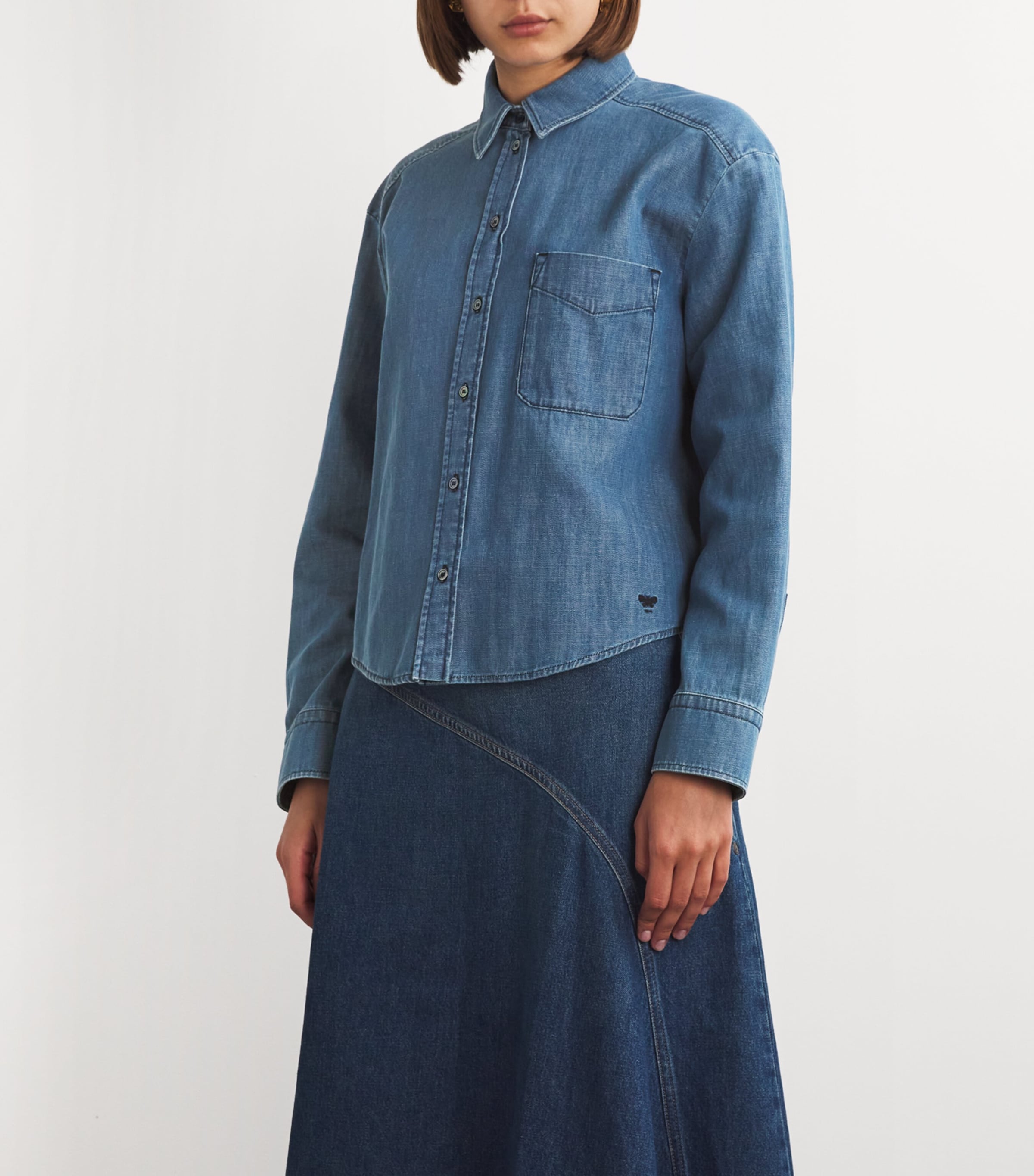 Weekend Max Mara Blue Denim Shirt | Harrods US