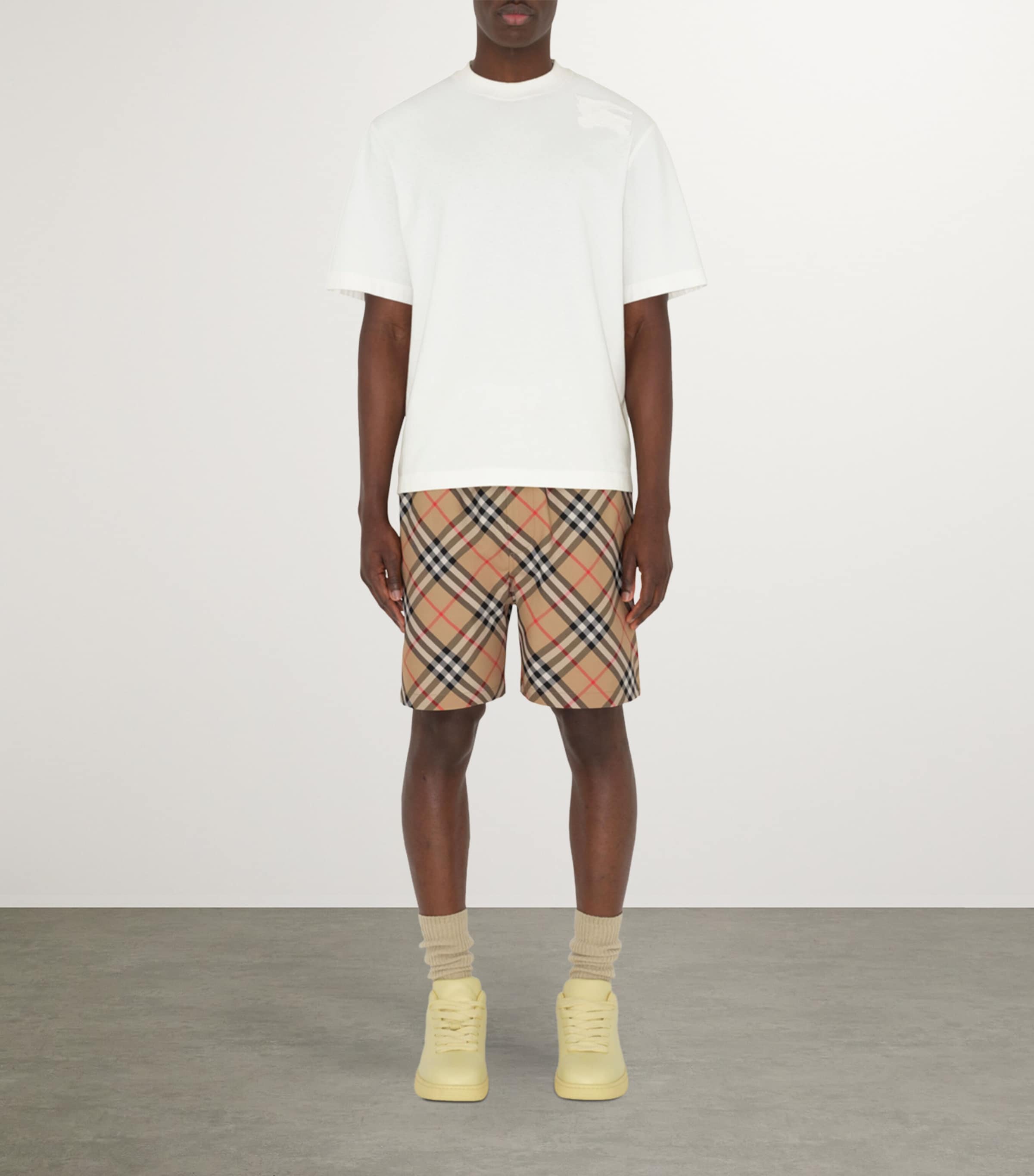 Relaxed Check Shorts SAND IP CHECK Image 2