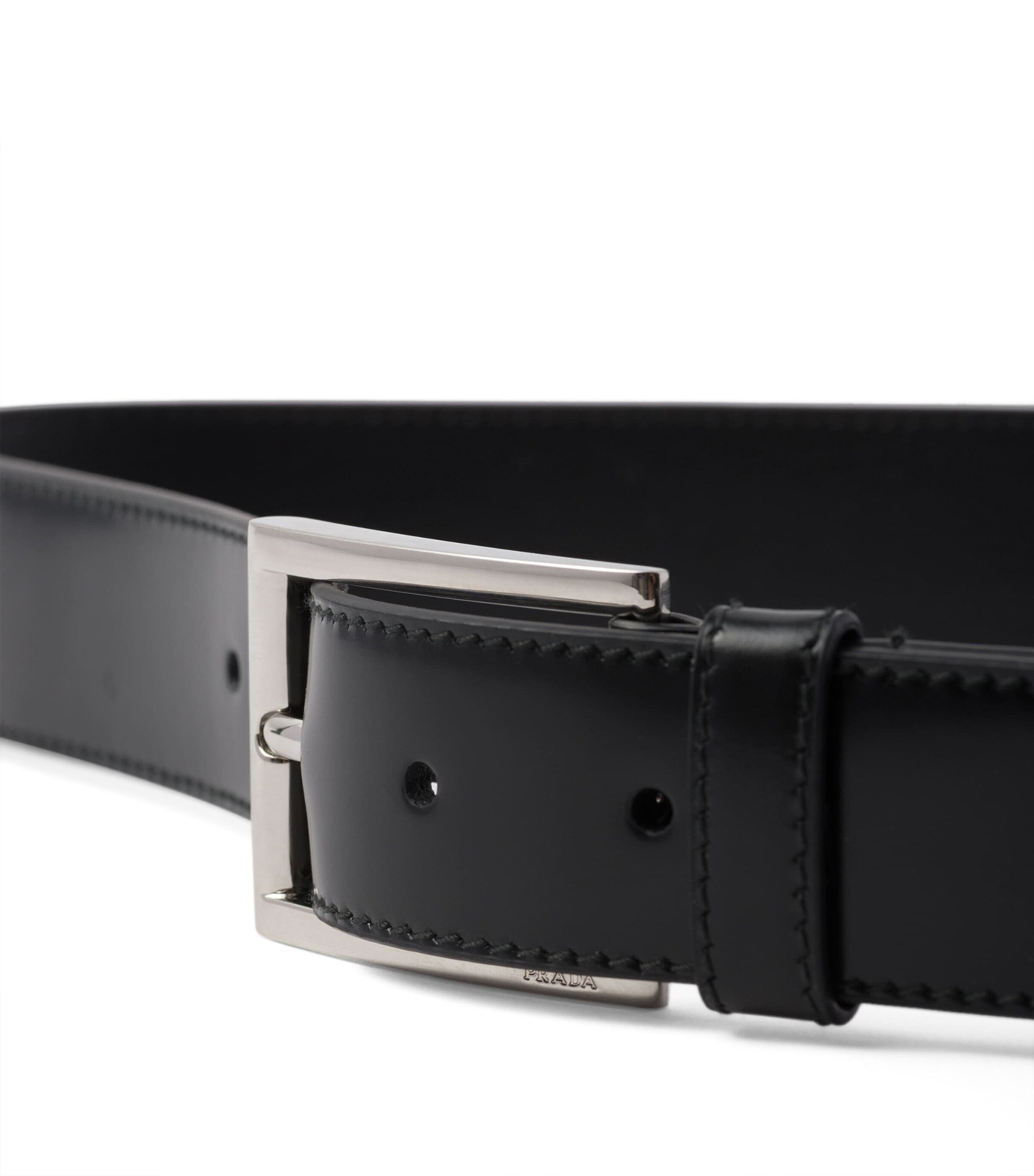 Leather Square-Buckle Belt F0002 Image 4