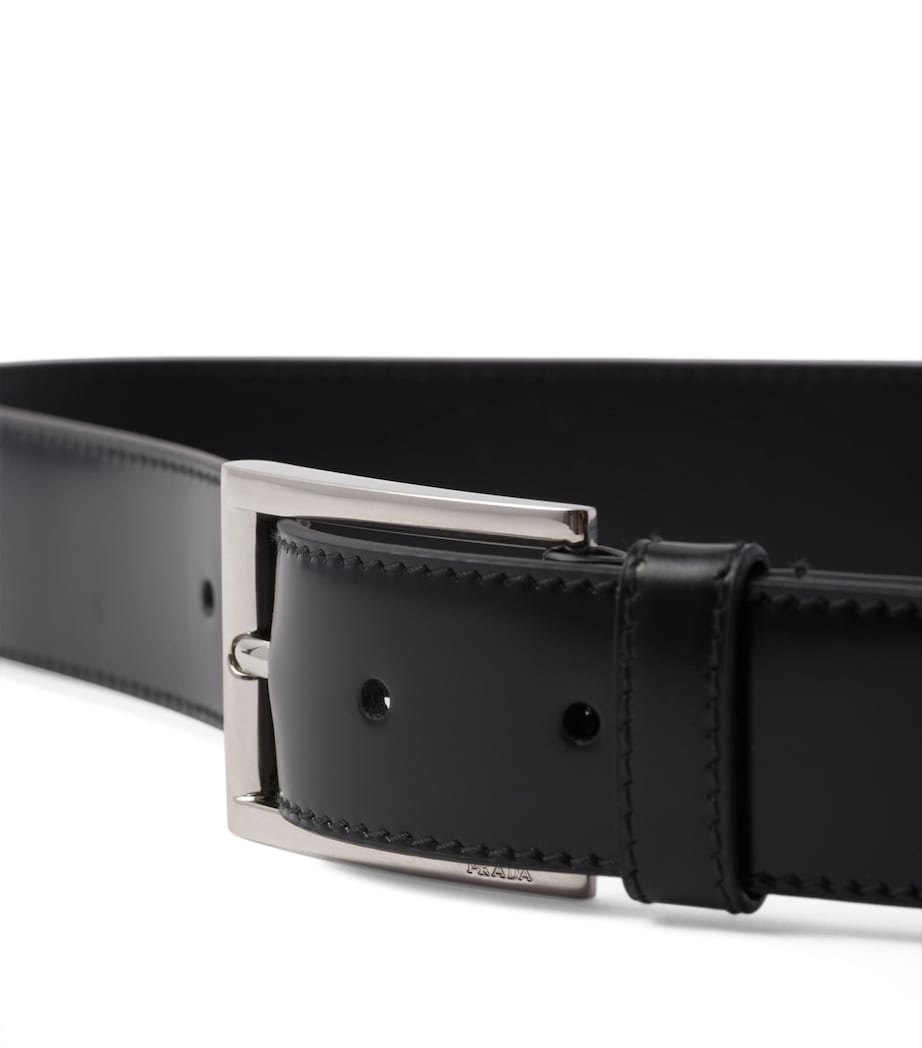 Leather Square-Buckle Belt F0002 Image 4