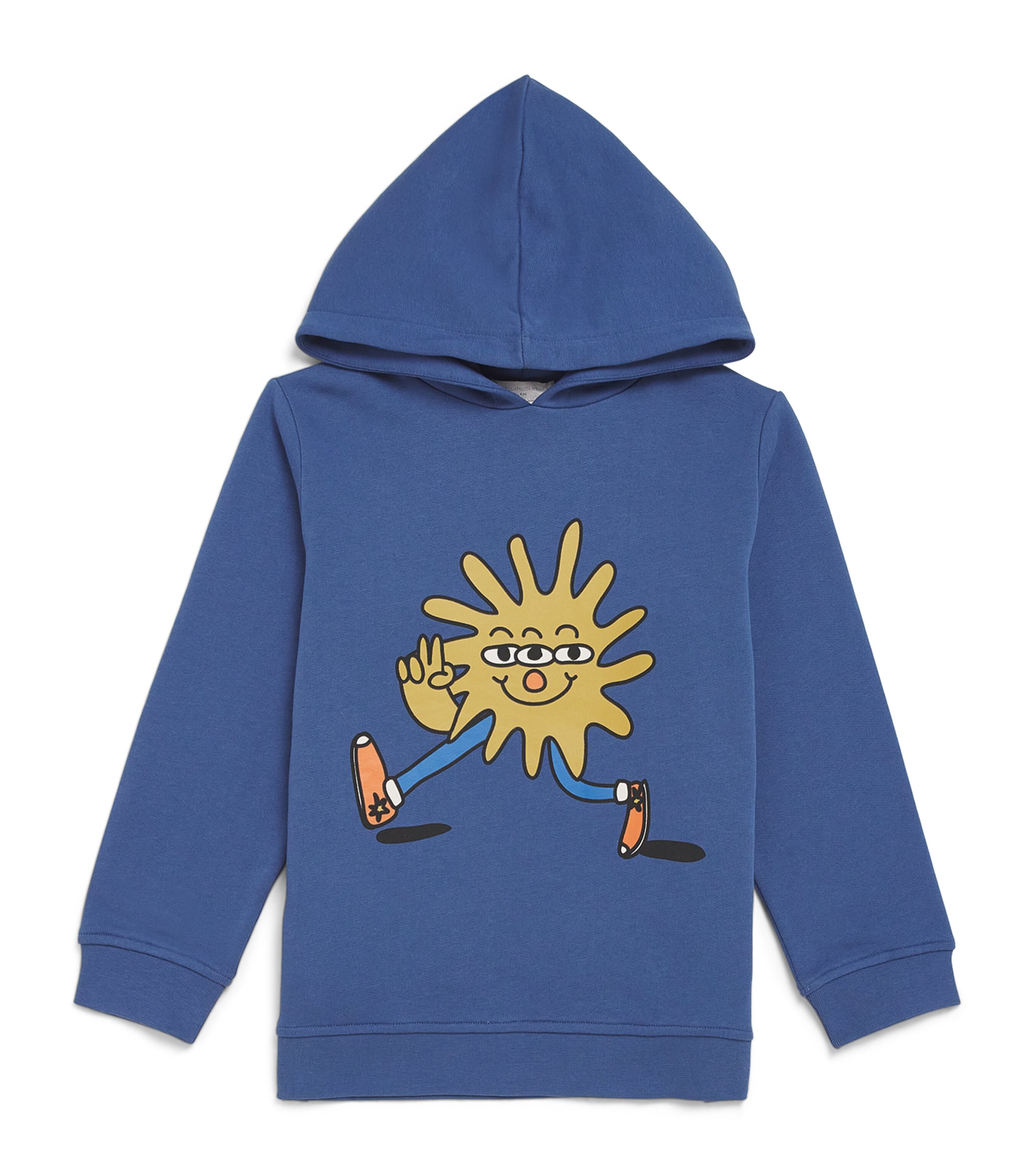 Stella Mccartney Kids' Sun Character Hoodie In Blue