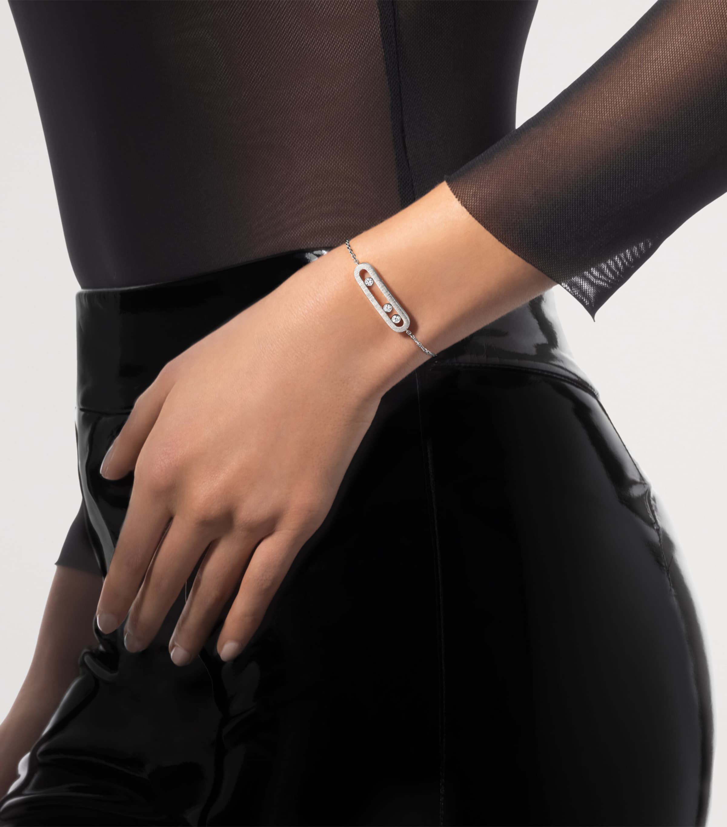 Messika Move Classique White Gold and Diamond Bracelet (0.30ct) White Gold Image 2