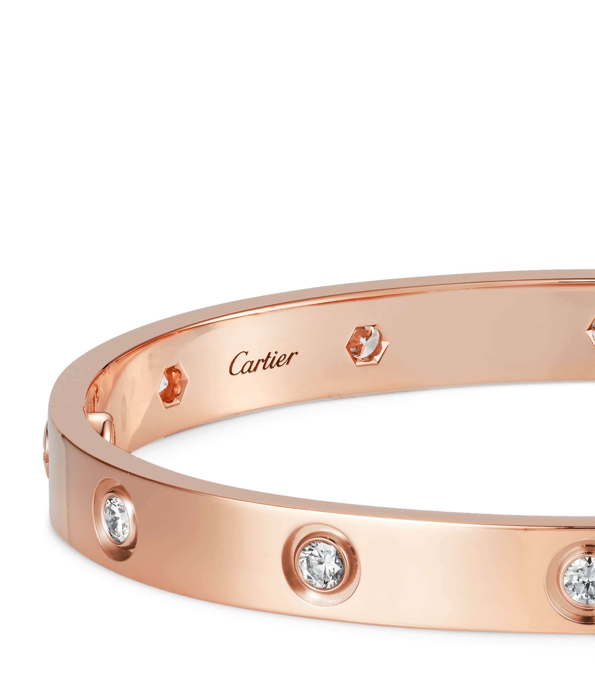 LOVE Classic Rose Gold 10-Diamond Bracelet ROSE GOLD Image 8