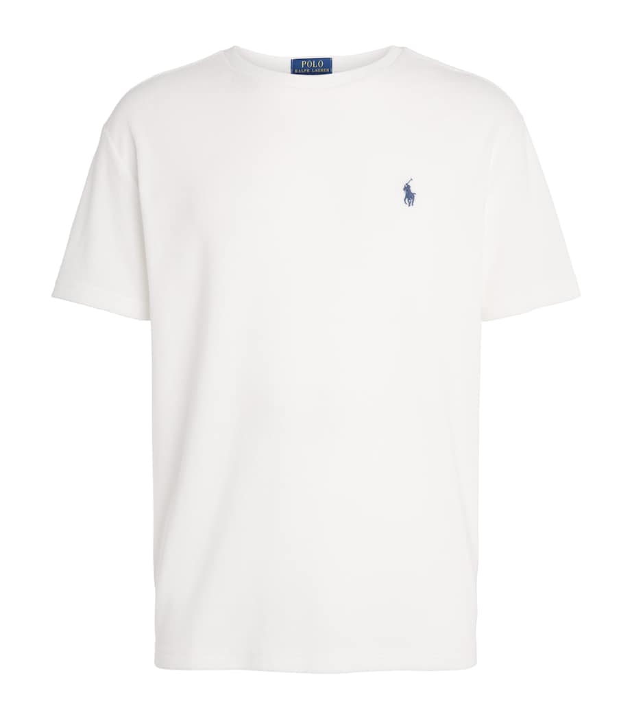 Polo Ralph Lauren Mens Cotton-Blend Terry Cloth T-Shirt White Image 1