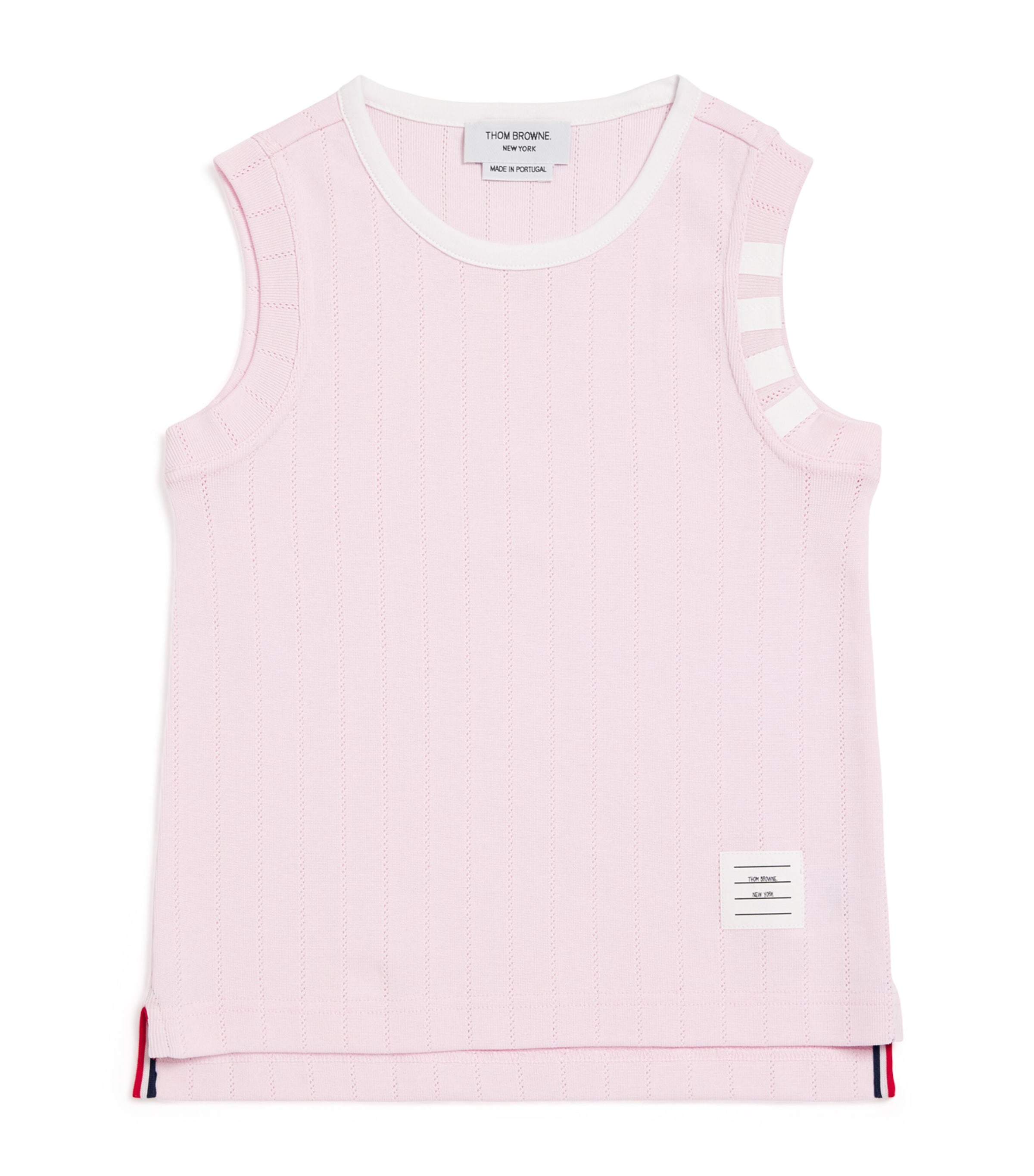 Thom Browne Pointelle Tank Top In Pink