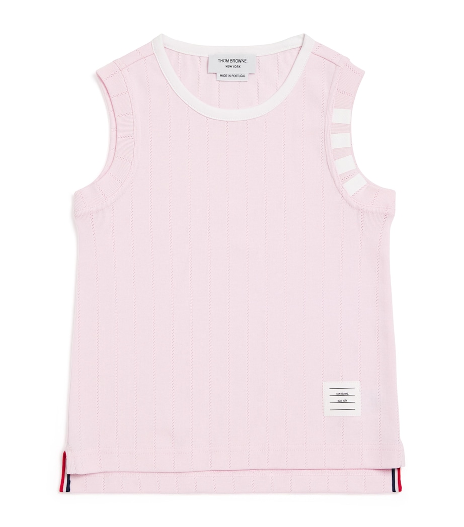 Pointelle Tank Top (2-12 Years) LT PINK Image 1