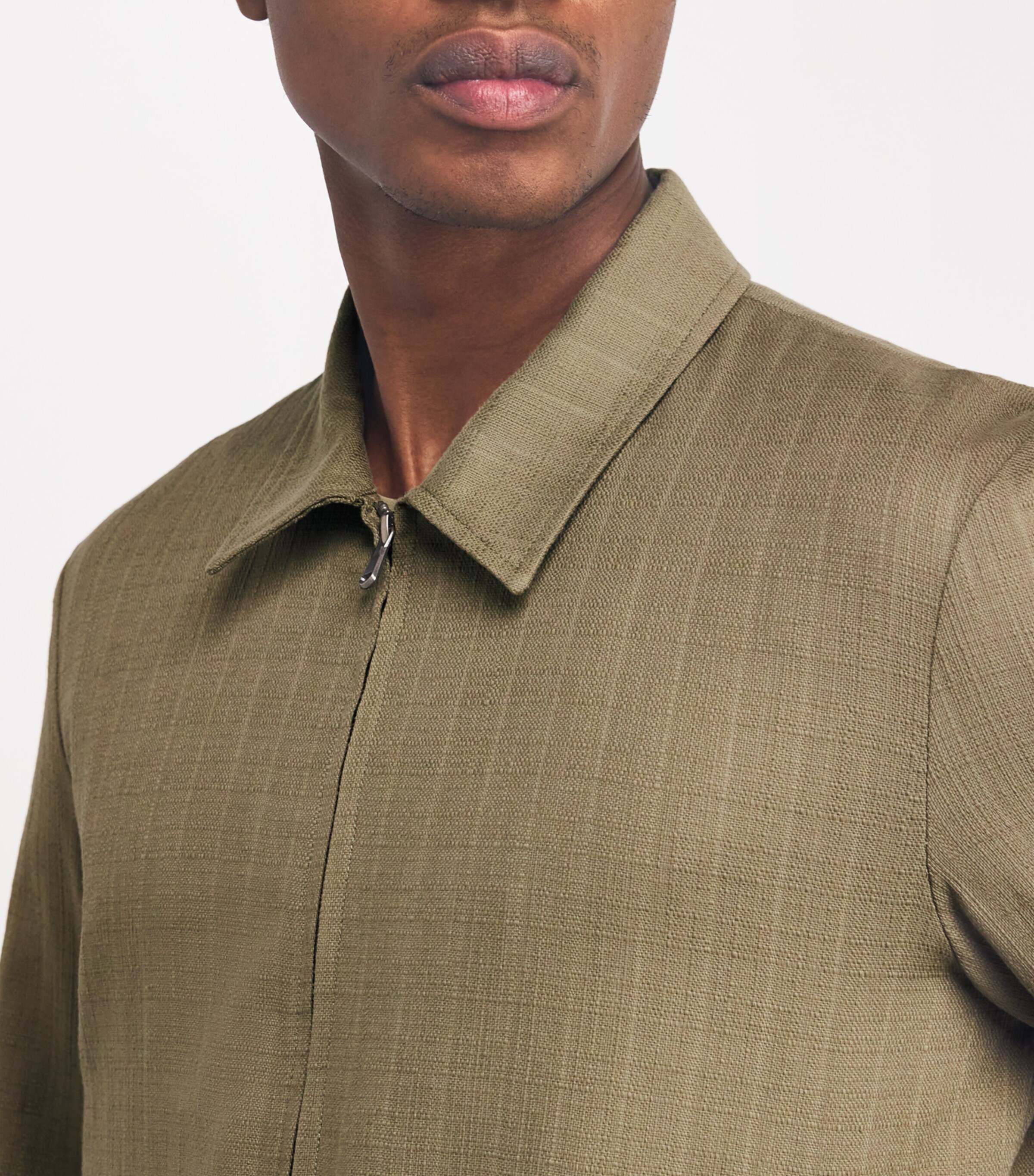 Cotton Blouson Jacket DARK STONE Image 6