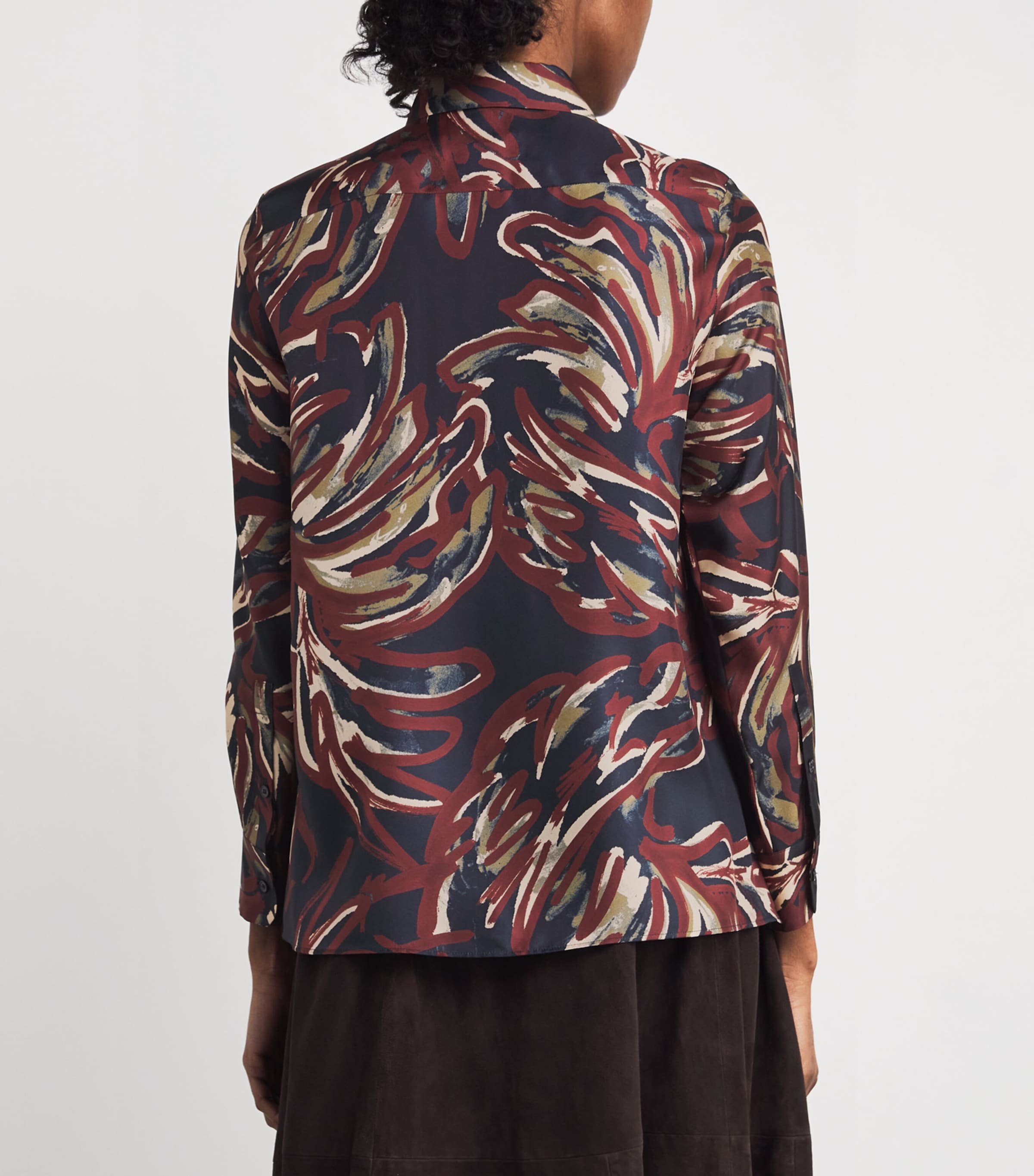 Silk Twill Ultramarine Print Shirt ULTRAMARINE Image 4