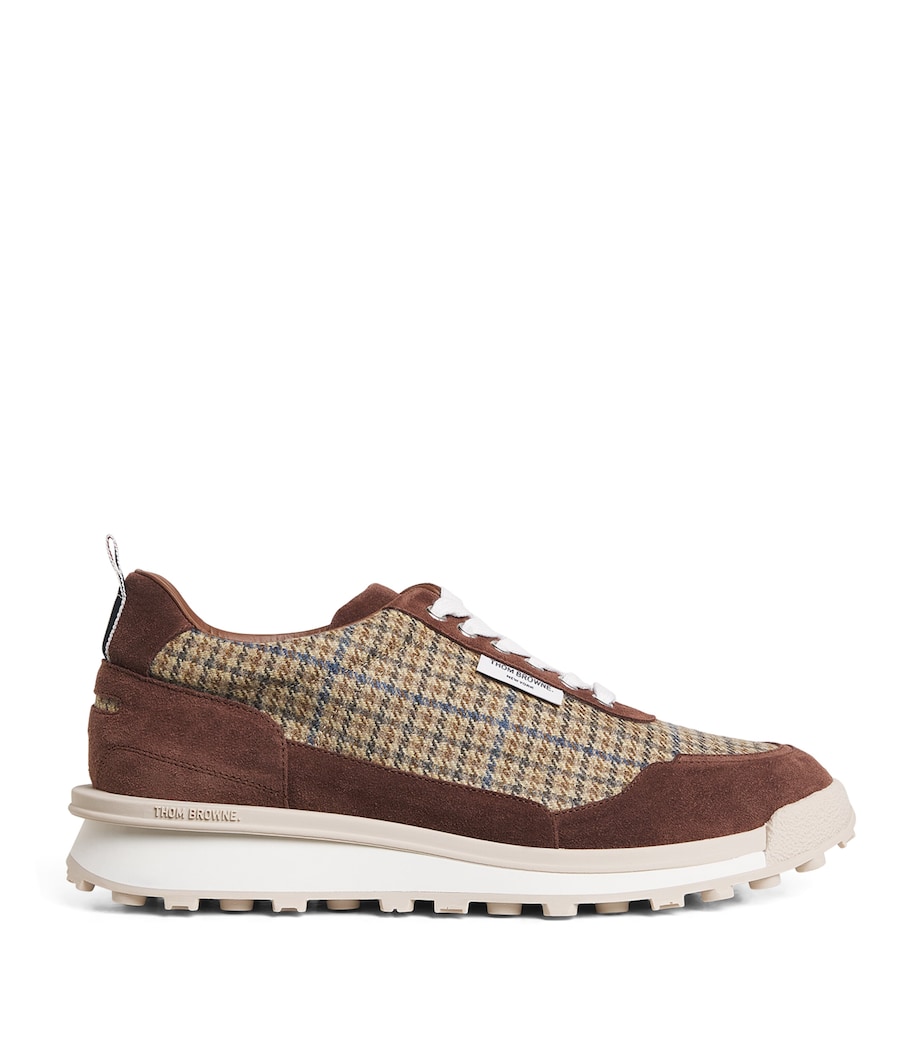 Suede Check Alumni Sneakers BROWN Image 1