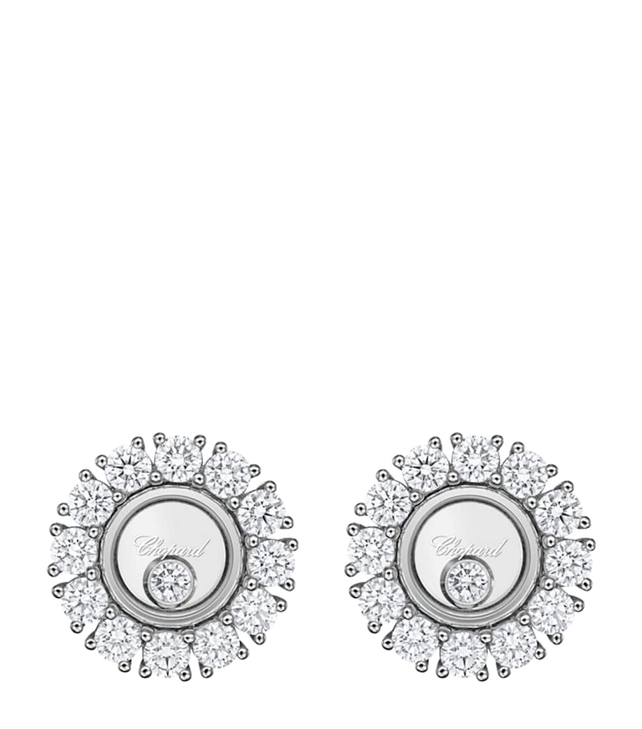 White Gold and Diamond Happy Diamonds Icons Joaillerie Stud Earrings 18K WHITE GOLD Image 1