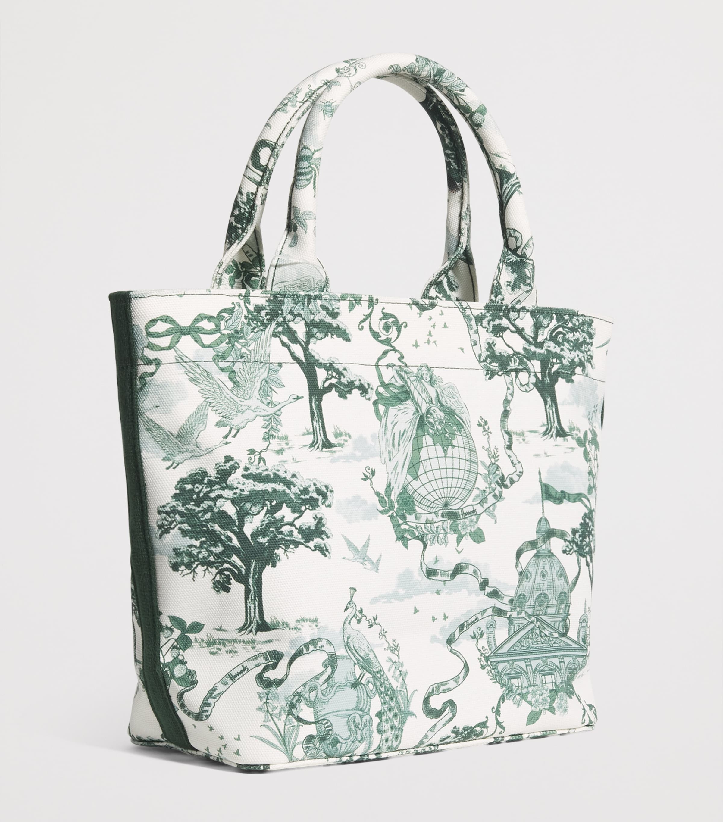 Harrods Small Toile Tote Bag Toile Image 2
