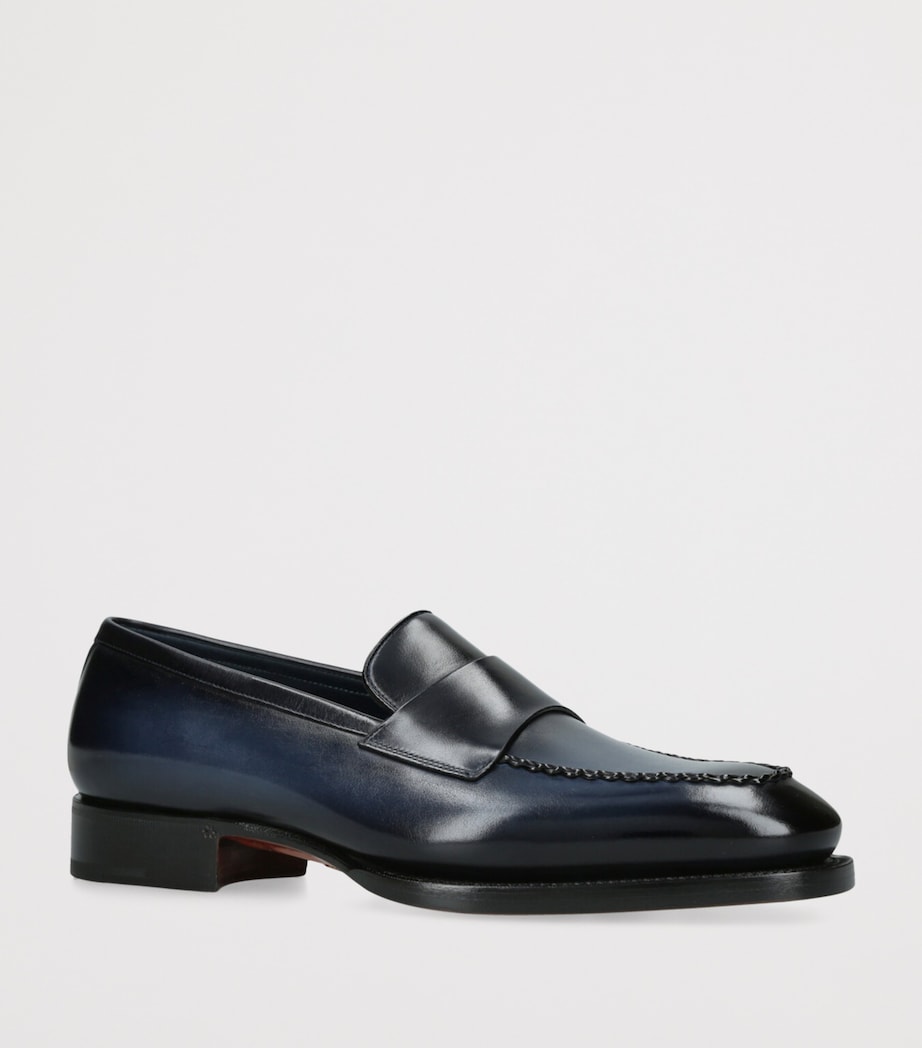 Leather Arco Loafers NAVY Image 3