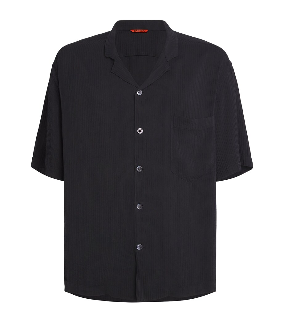 Barena Mens Short-Sleeve Shirt Nero Image 1