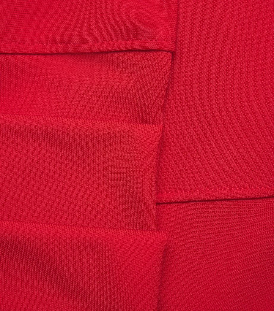 Pocket-Detail Cowl-Neck Midi Dress RE302 LIPSTICK RED Image 5