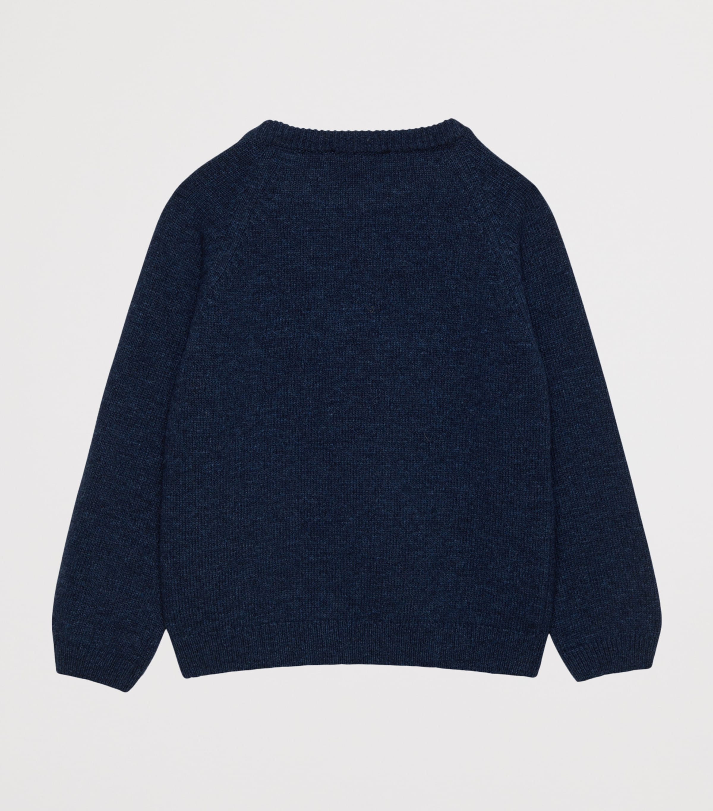 Wool-Blend Triceratops Sweater (2-5 Years) DENIM BLUE MARL Image 2