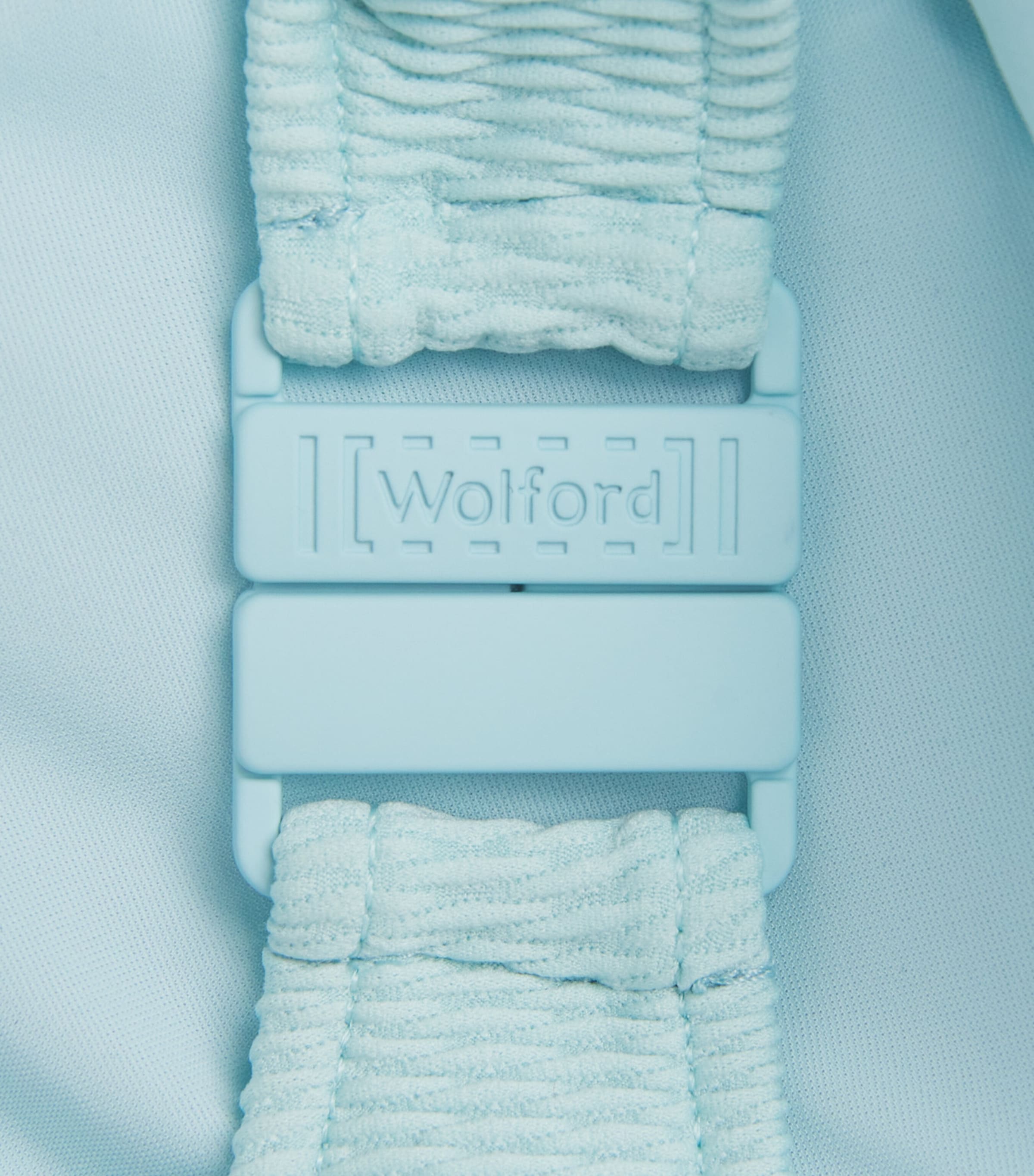 Wolford Womens Textured Underwired Bikini Top Aqua Image 4