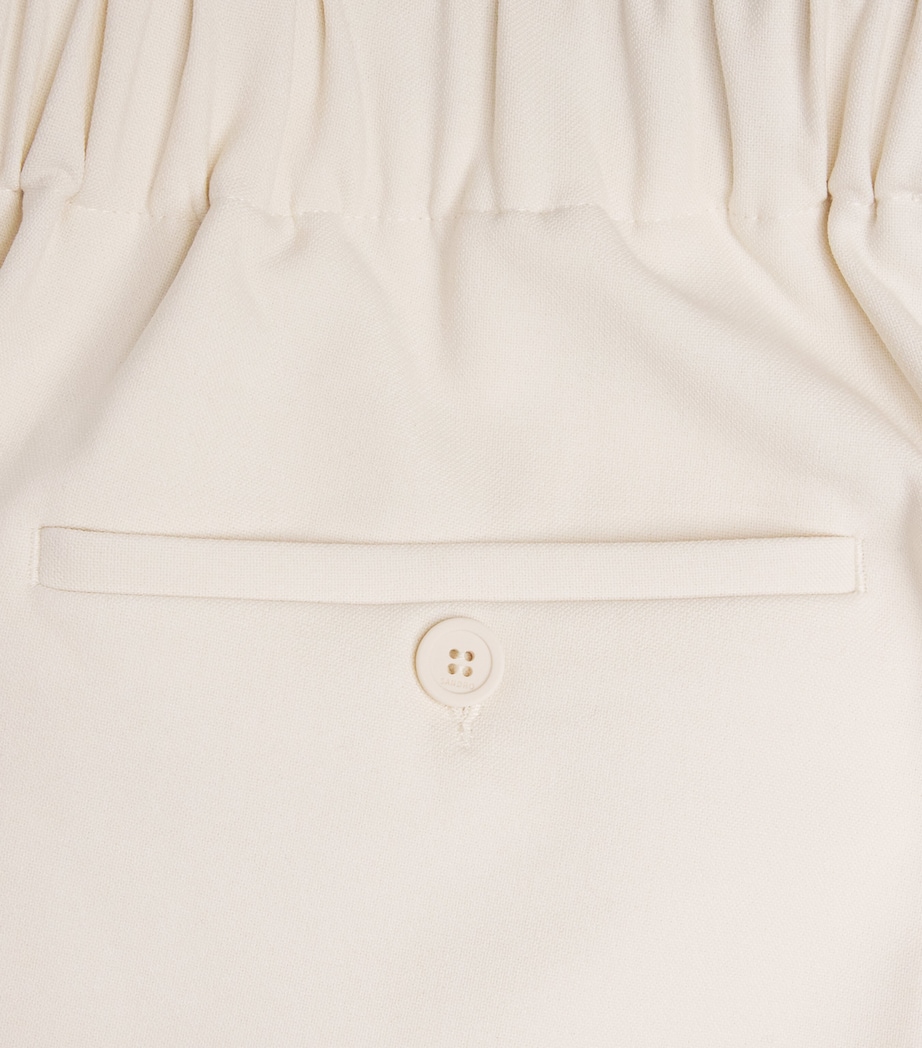 Cotton-Blend Straight-Fit Trousers ECRU Image 5