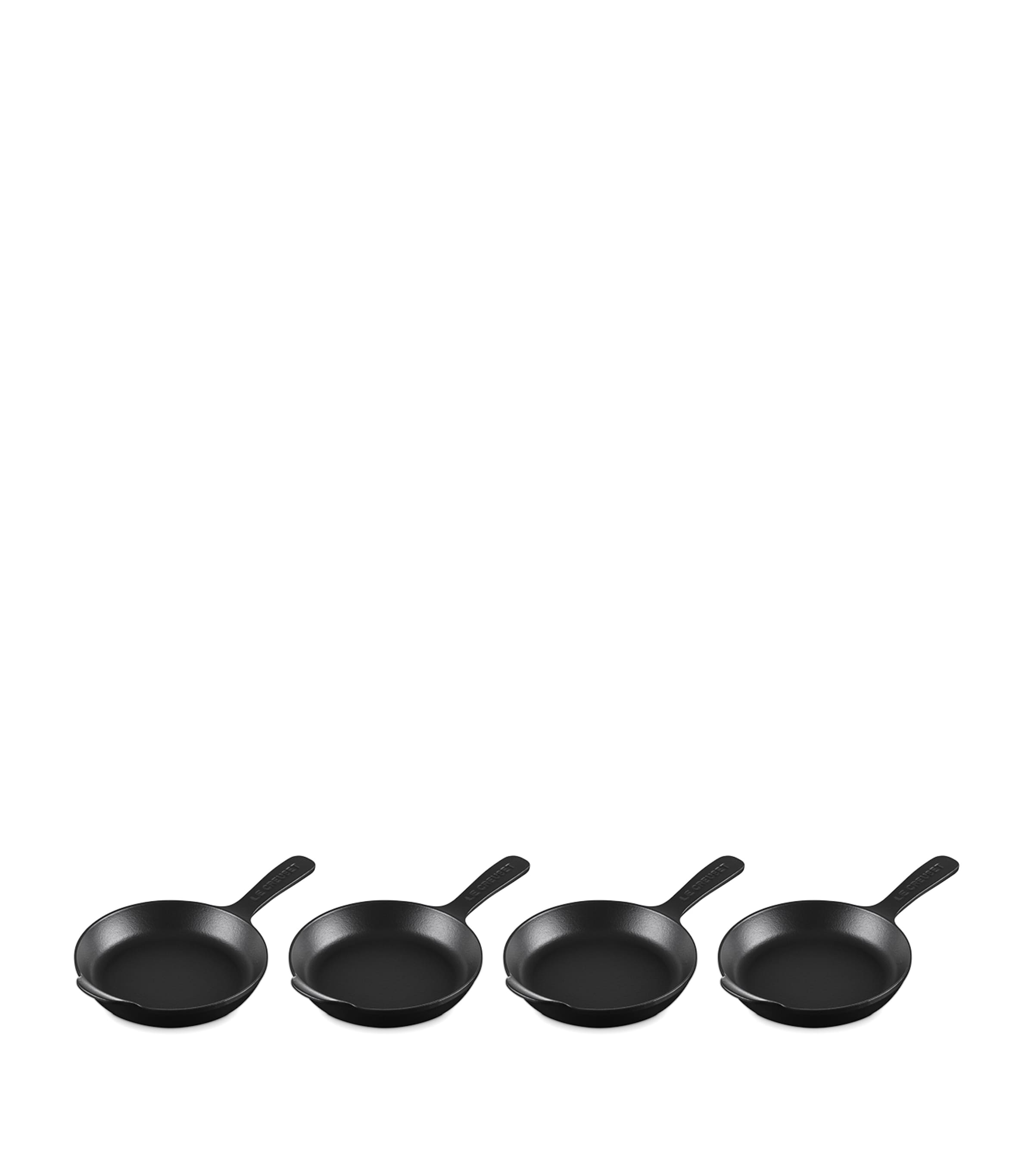 Set of 4 Cast Iron Gourmand Mini Skillets (16cm) NO COLOUR Image 3