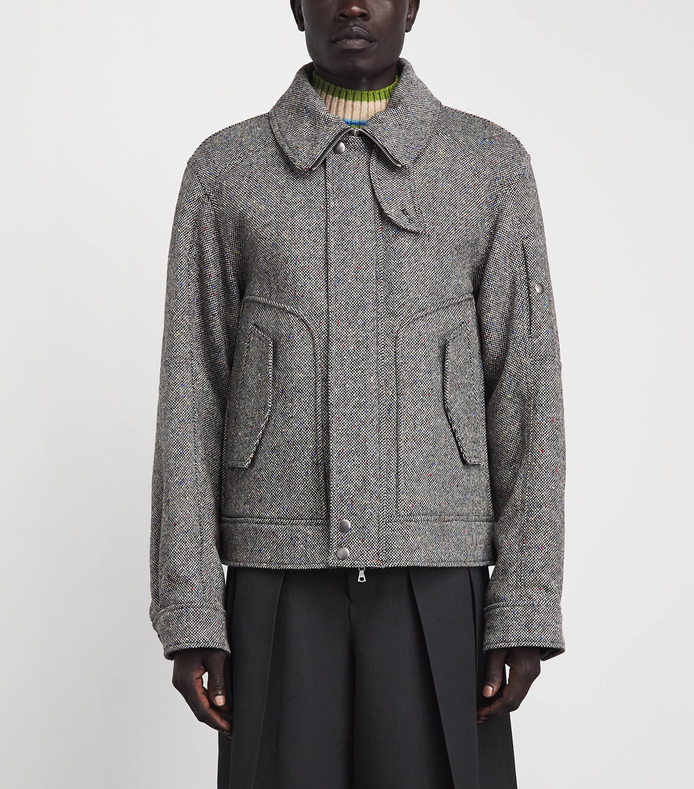 DRIES VAN NOTEN Mens Wool Vince Jacket Image 4
