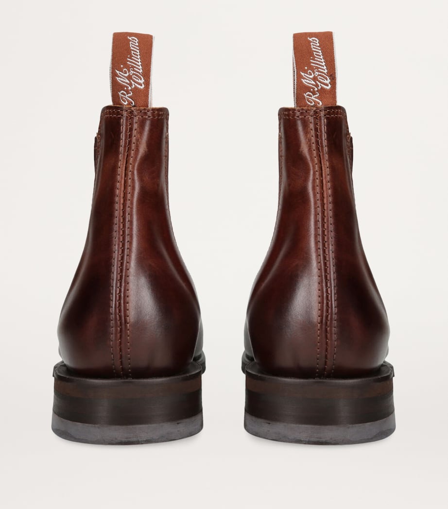 Leather Ankle Boots MID BROWN Image 2
