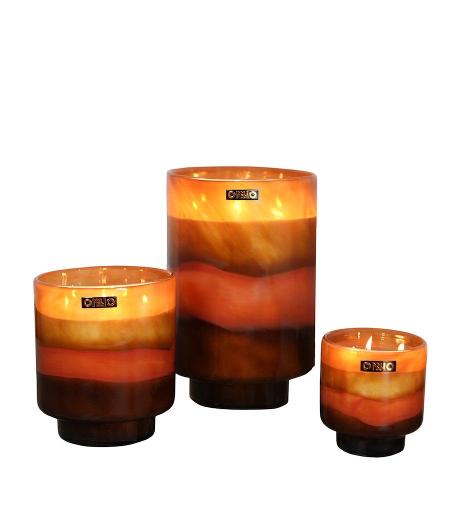 Medium Romy Cashmere Candle (325g) TOBACCO BROWN Image 2