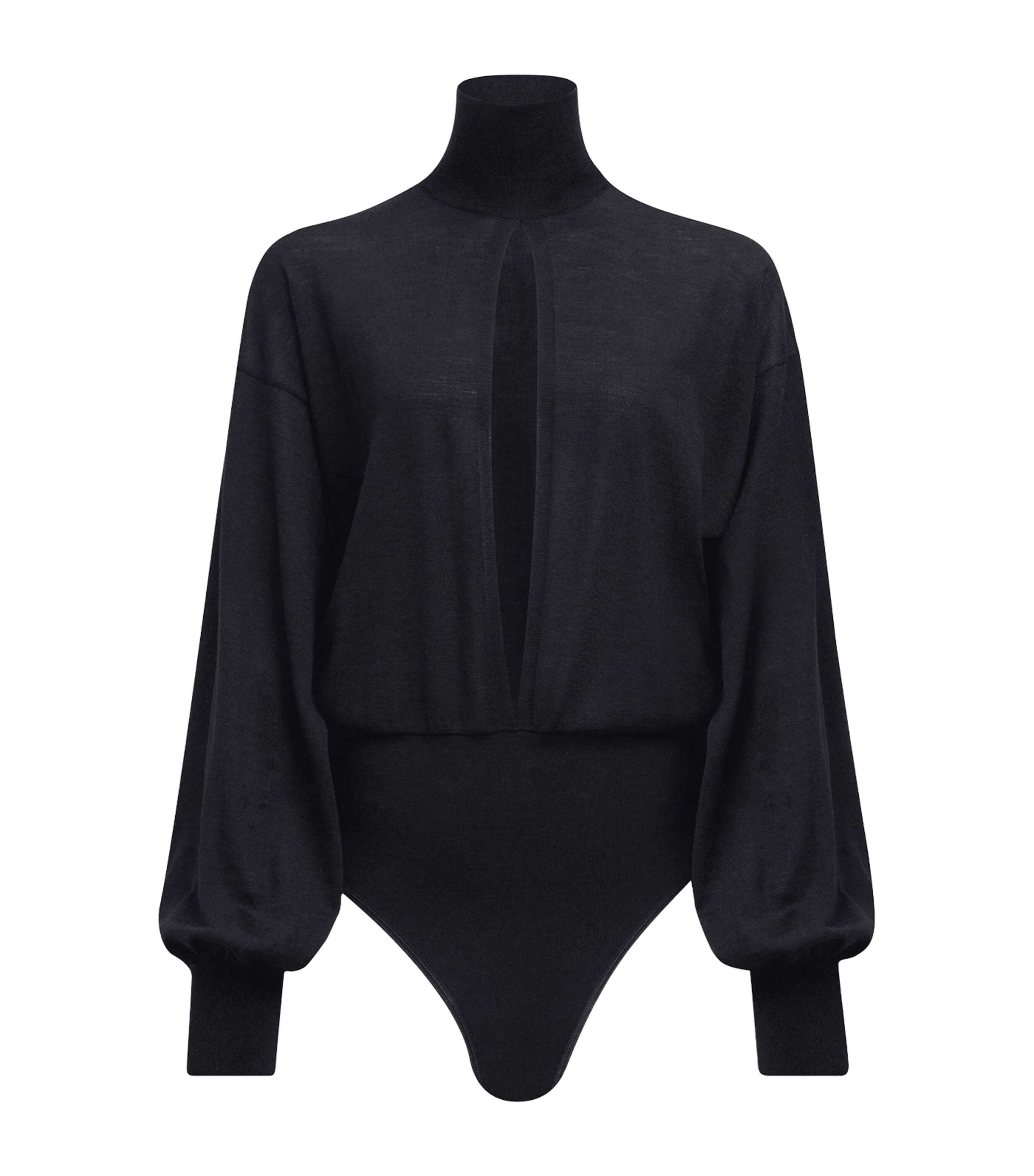 Alaïa Slit-detail Bodysuit In Black