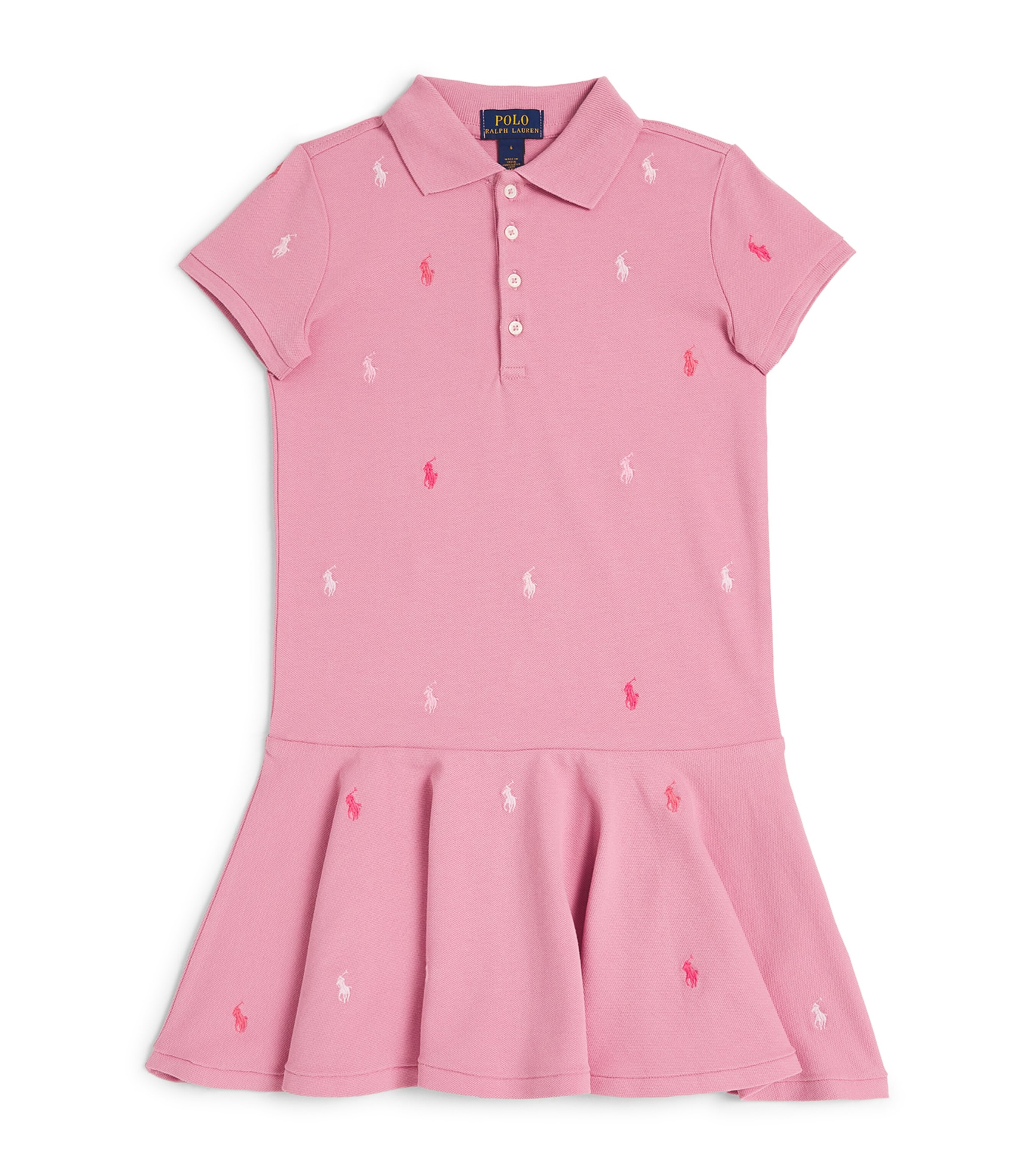 Shop Ralph Lauren Polo Pony Shirt Dress In Pink