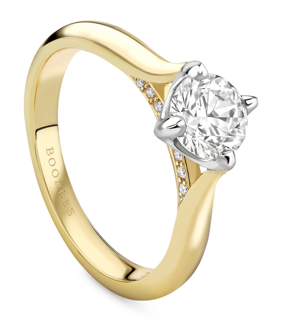 Boodles Yellow Gold and Diamond Brilliance Engagement Ring Carat Yellow Gold Image 1