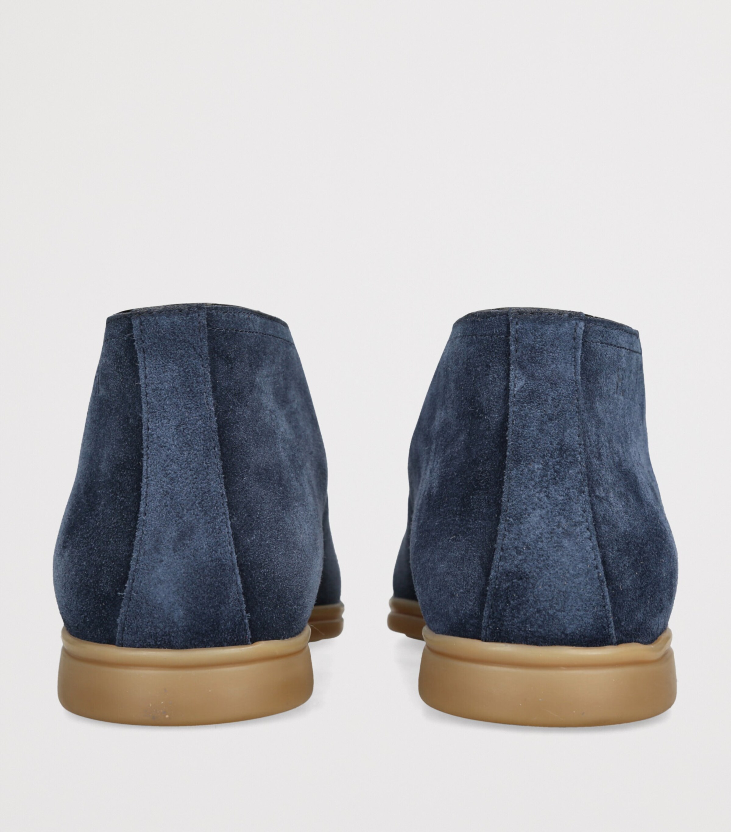 Suede Rain-Resistant Tower Ankle Boots PALE BLUE Image 2