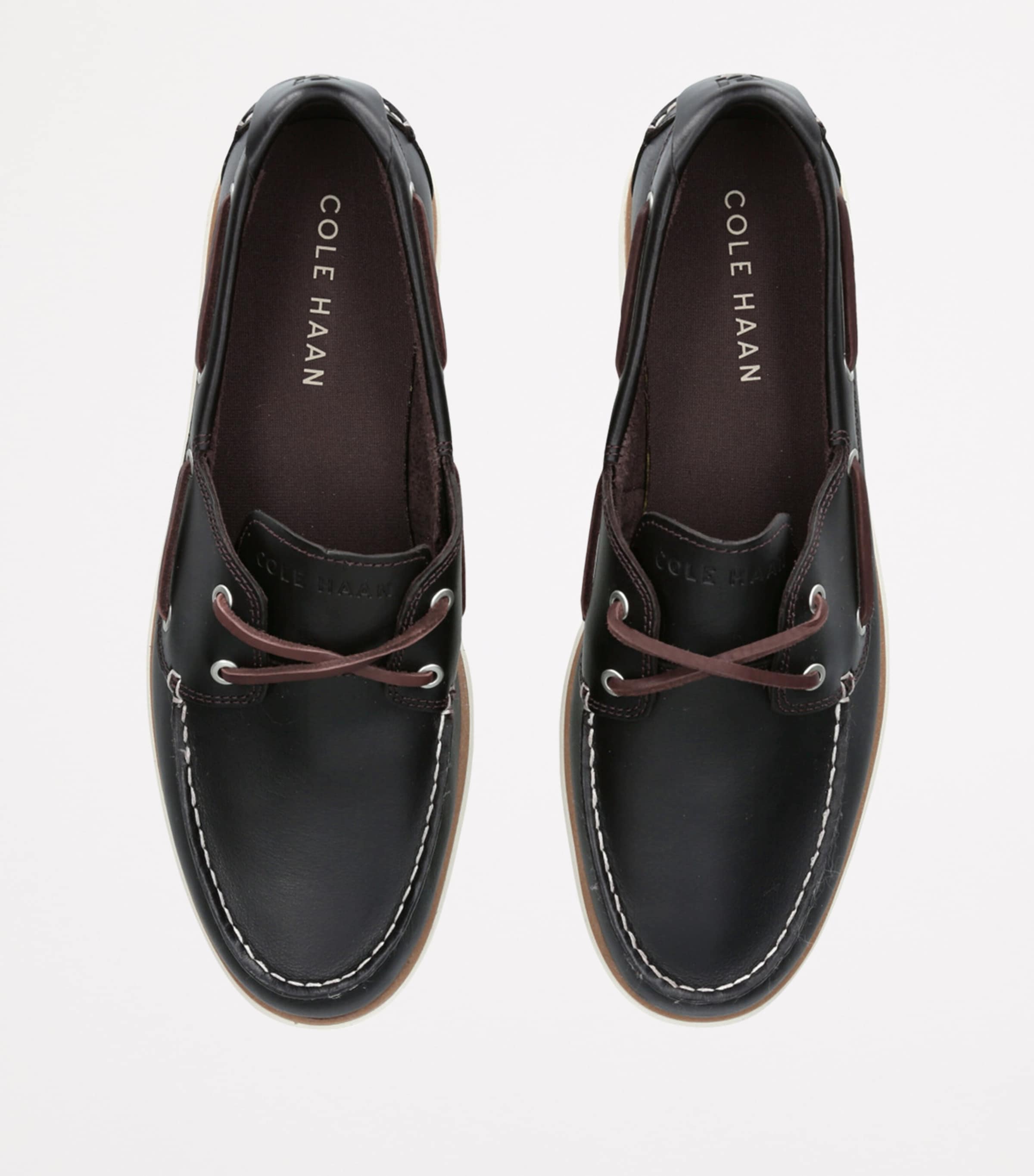 Leather GrandPrø Windward Boat Shoes DARK BROWN Image 4