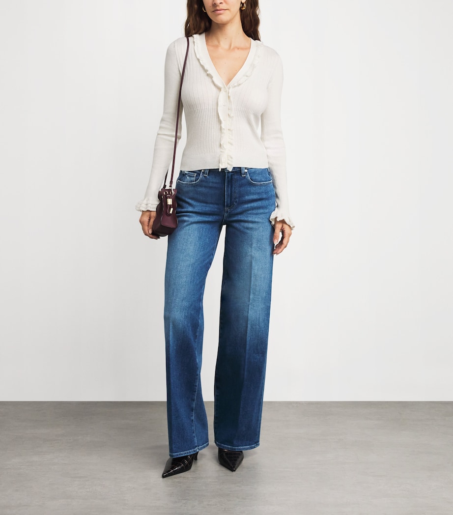 Organic Cotton-Blend Demetra Cardigan ANTIQUE WHITE Image 2