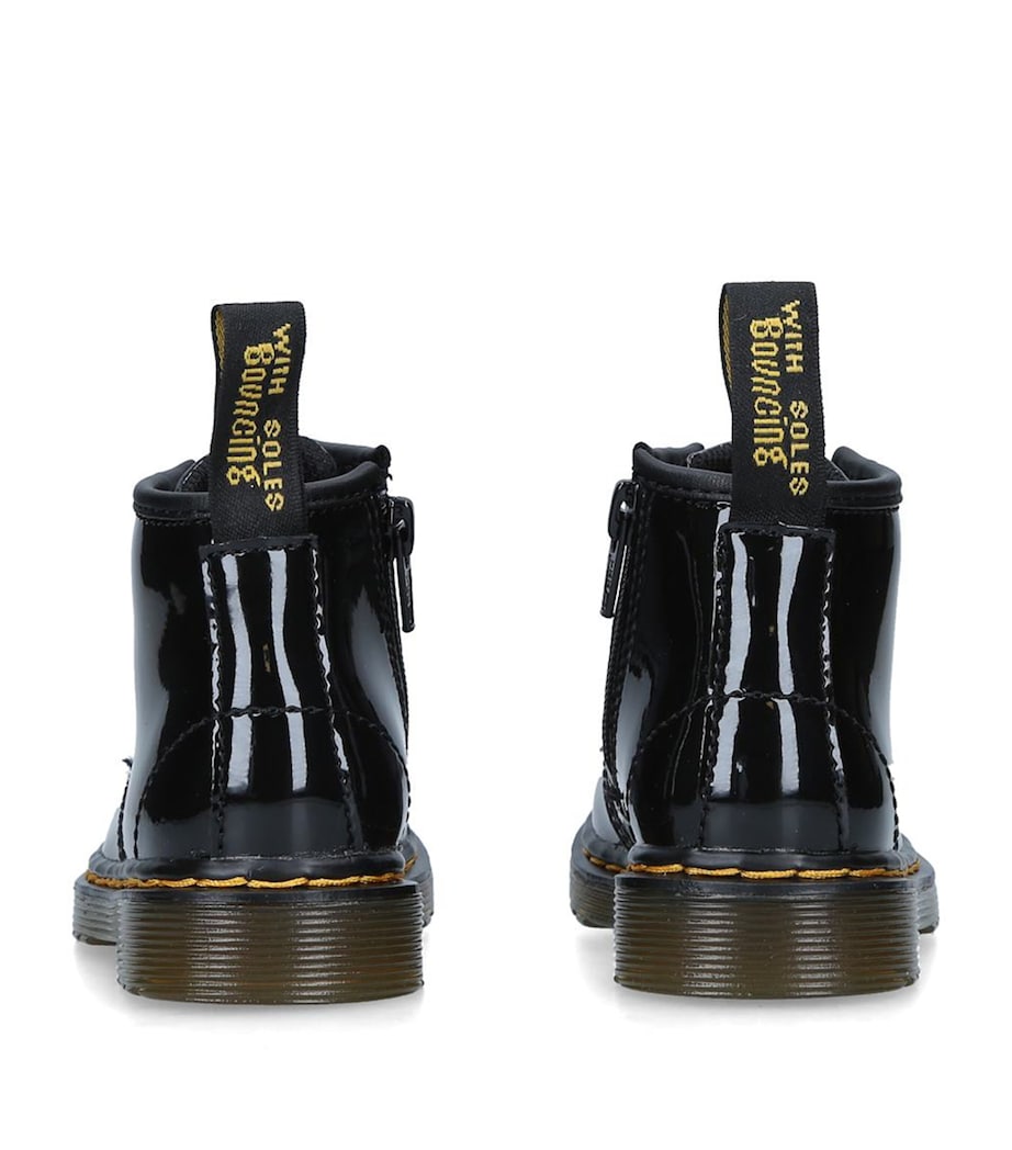 Leather Vintage 1460 Boots BLACK Image 2