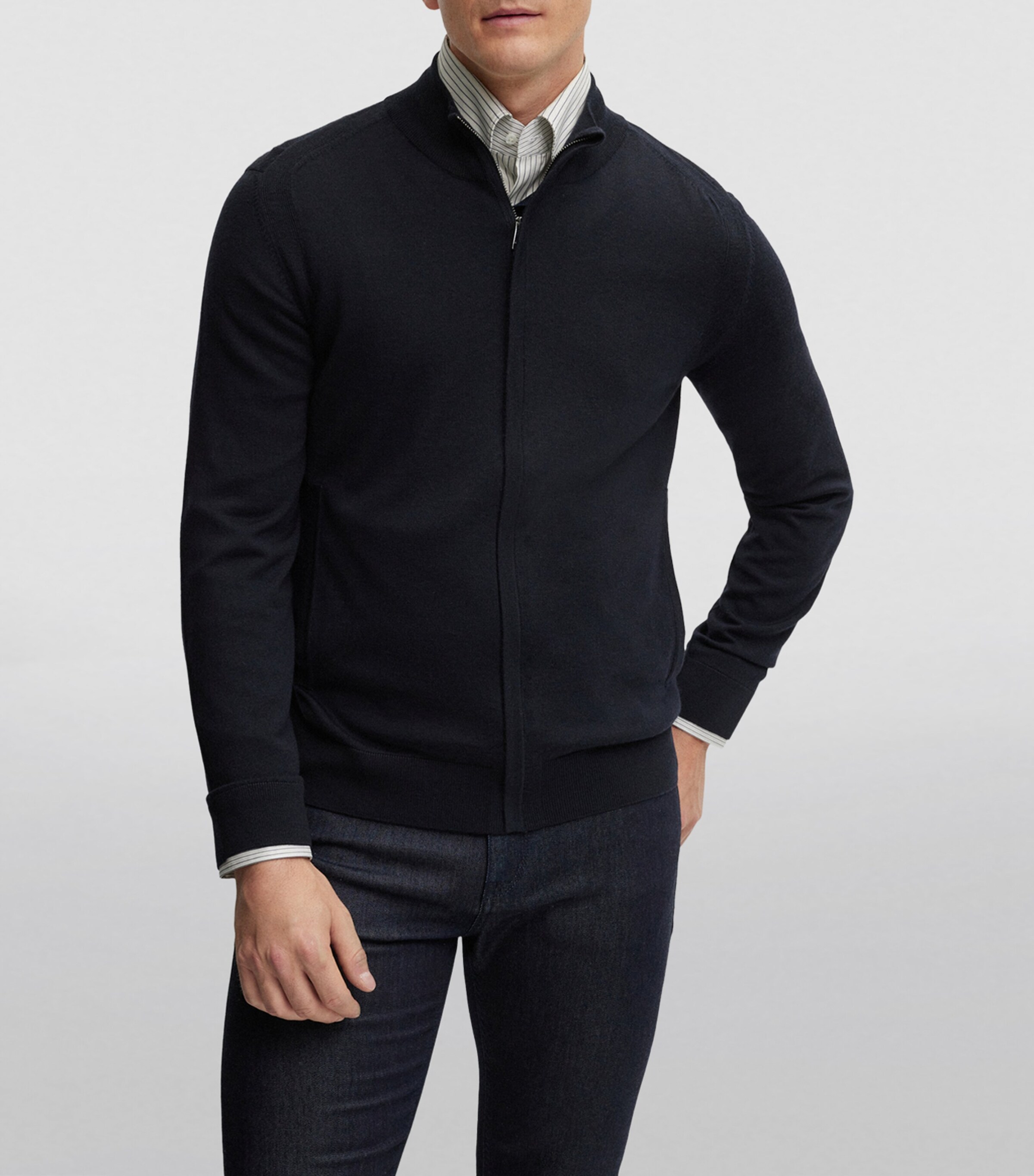 Wool-Cashmere-Silk Cardigan 404 Image 3