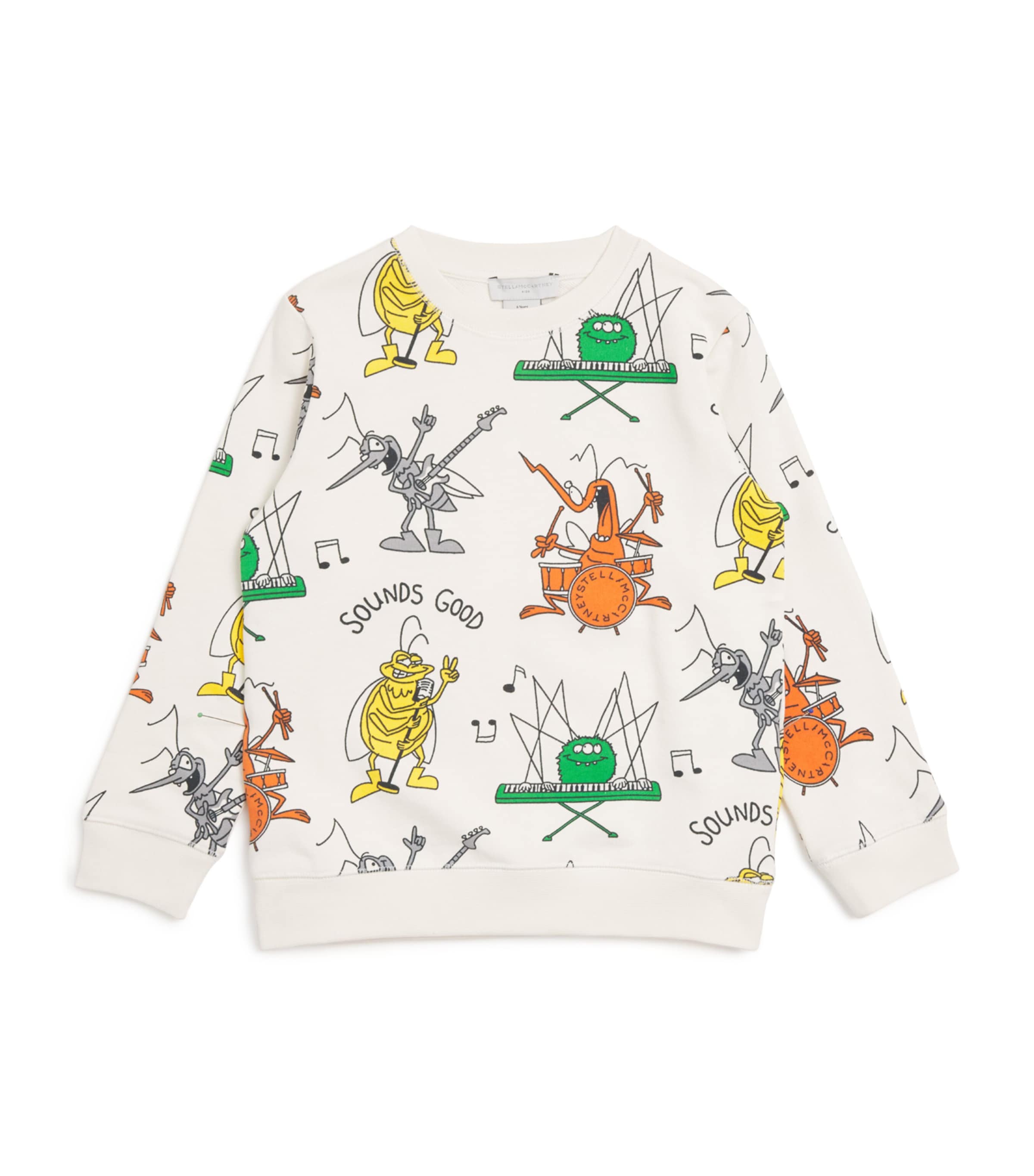 Bug Band Print Sweatshirt (2-14 Years) 137MCCREMA/MULTI Image 1