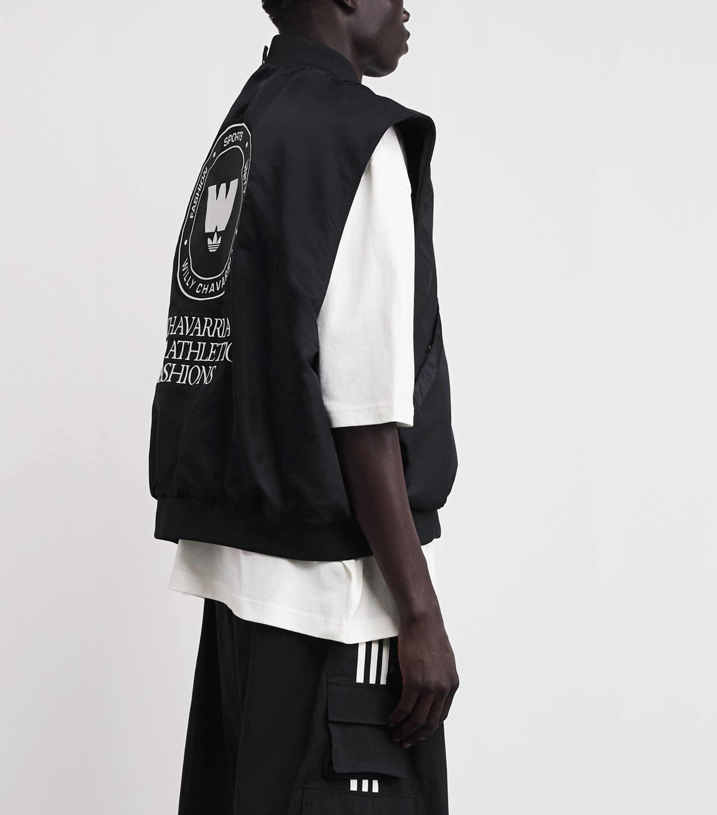 Willy Chavarria Mens x adidas Originals Padded Vest Black Image 5
